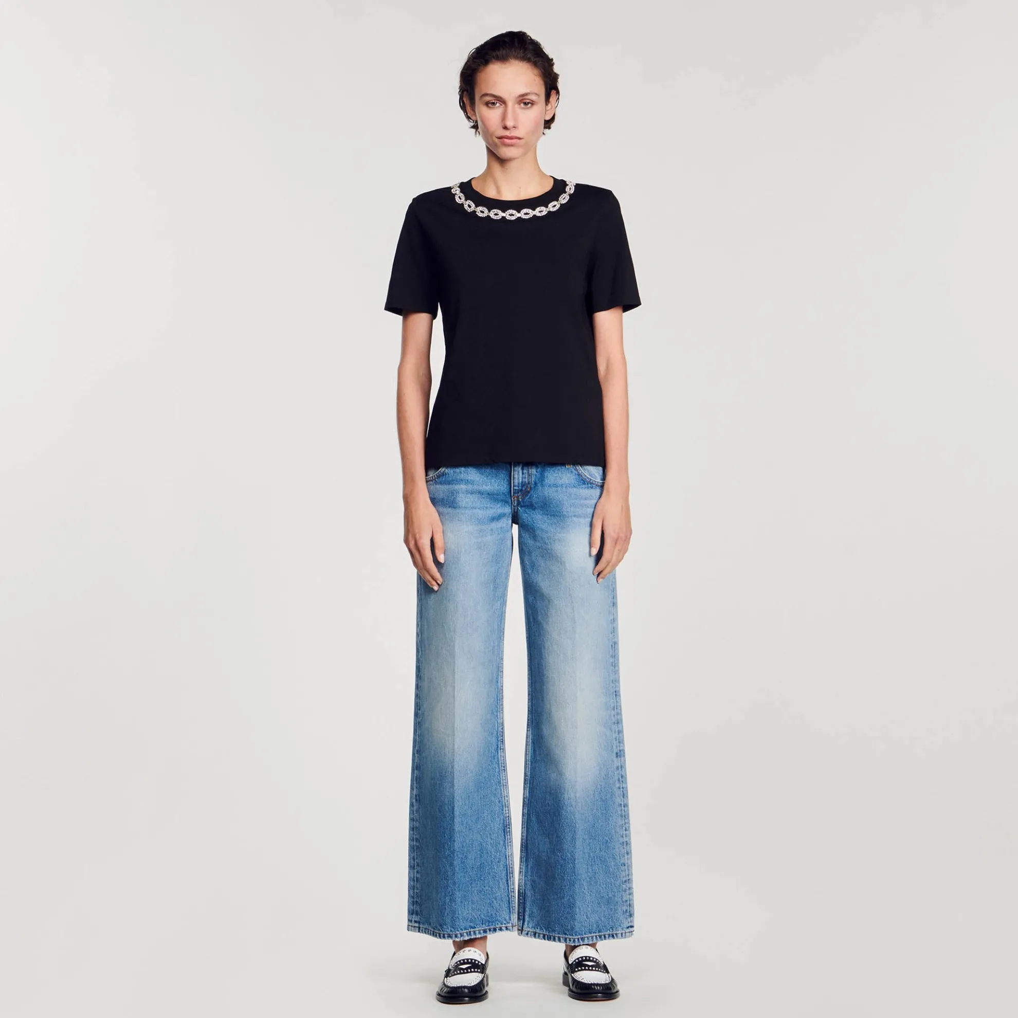 Biologisch Katoenen Shirt Met Sierkraag