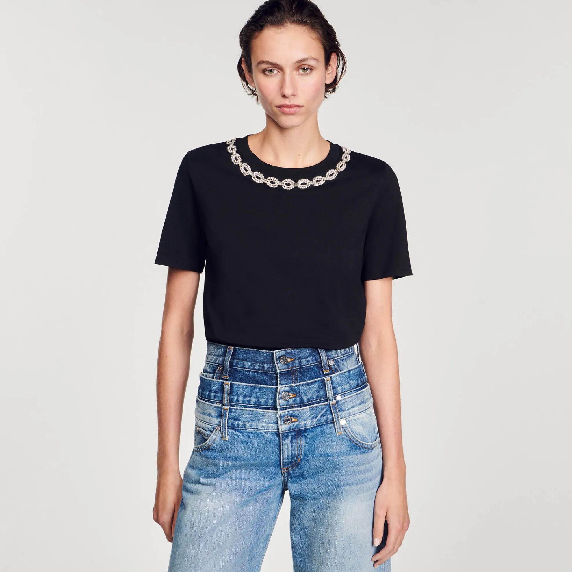 Biologisch Katoenen Shirt Met Sierkraag