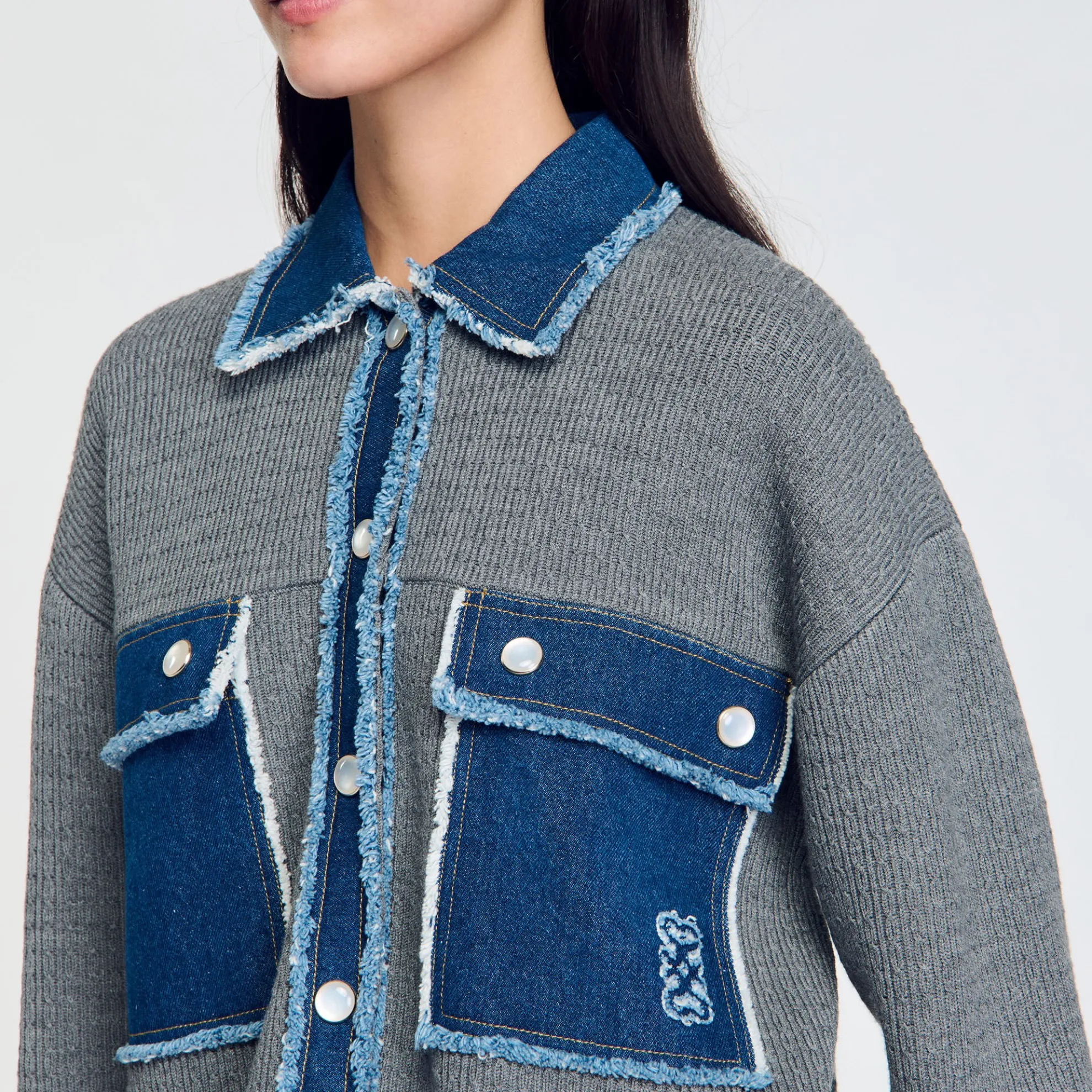 Cardicoat Gebreid En Jeans