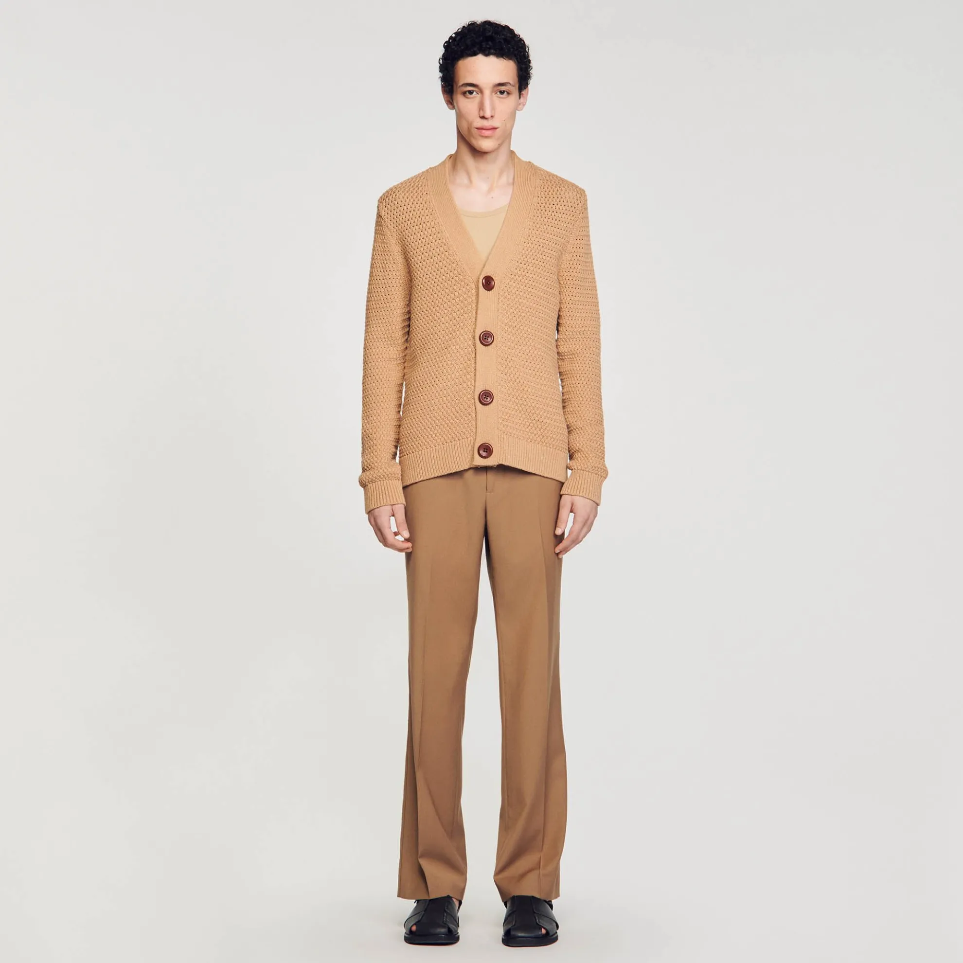 Cardigan Vest Gebreid Opengewerkt