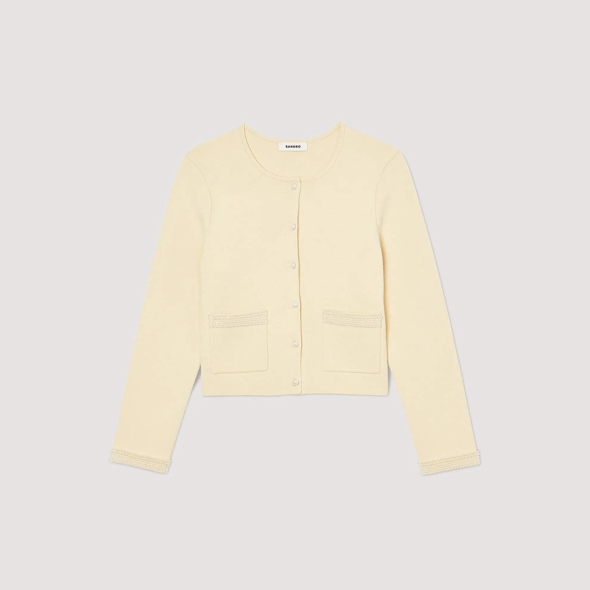 Cardigan Vest Met Parels