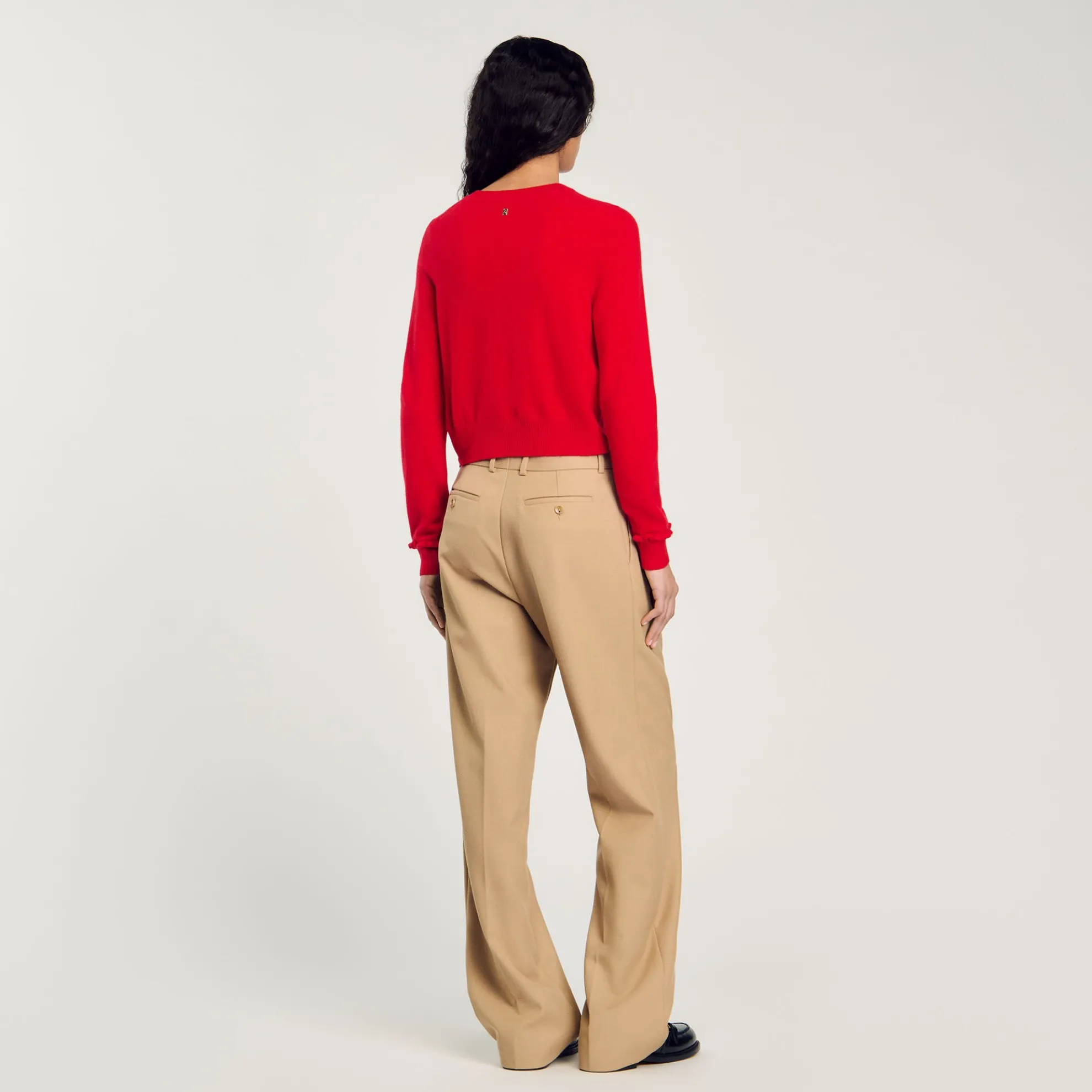 Cardigan Vest Met Volants