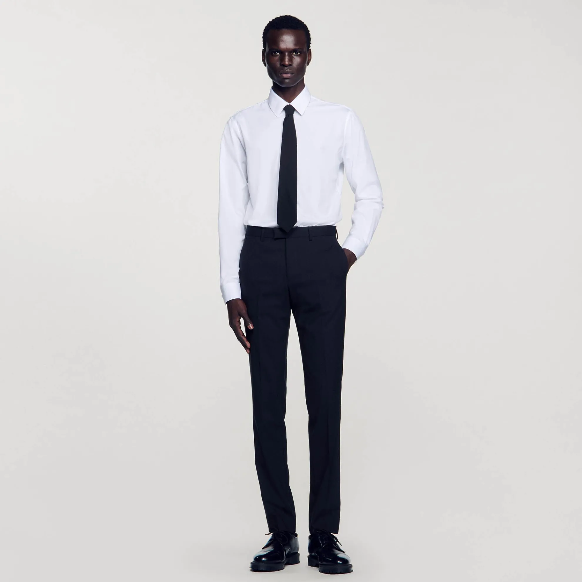 Classic Wool Suit Trousers