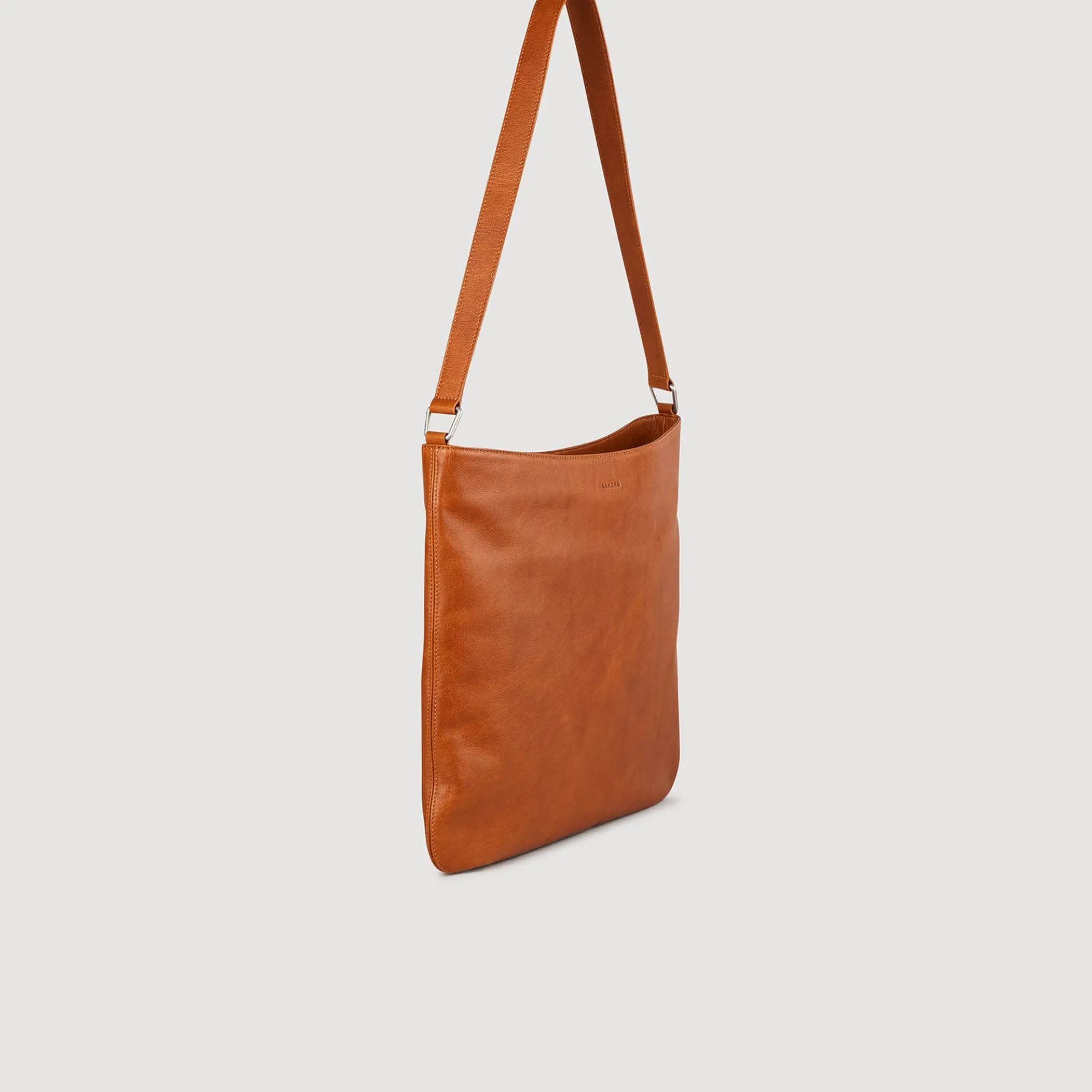 Crossbody Tas In Generfd Leer