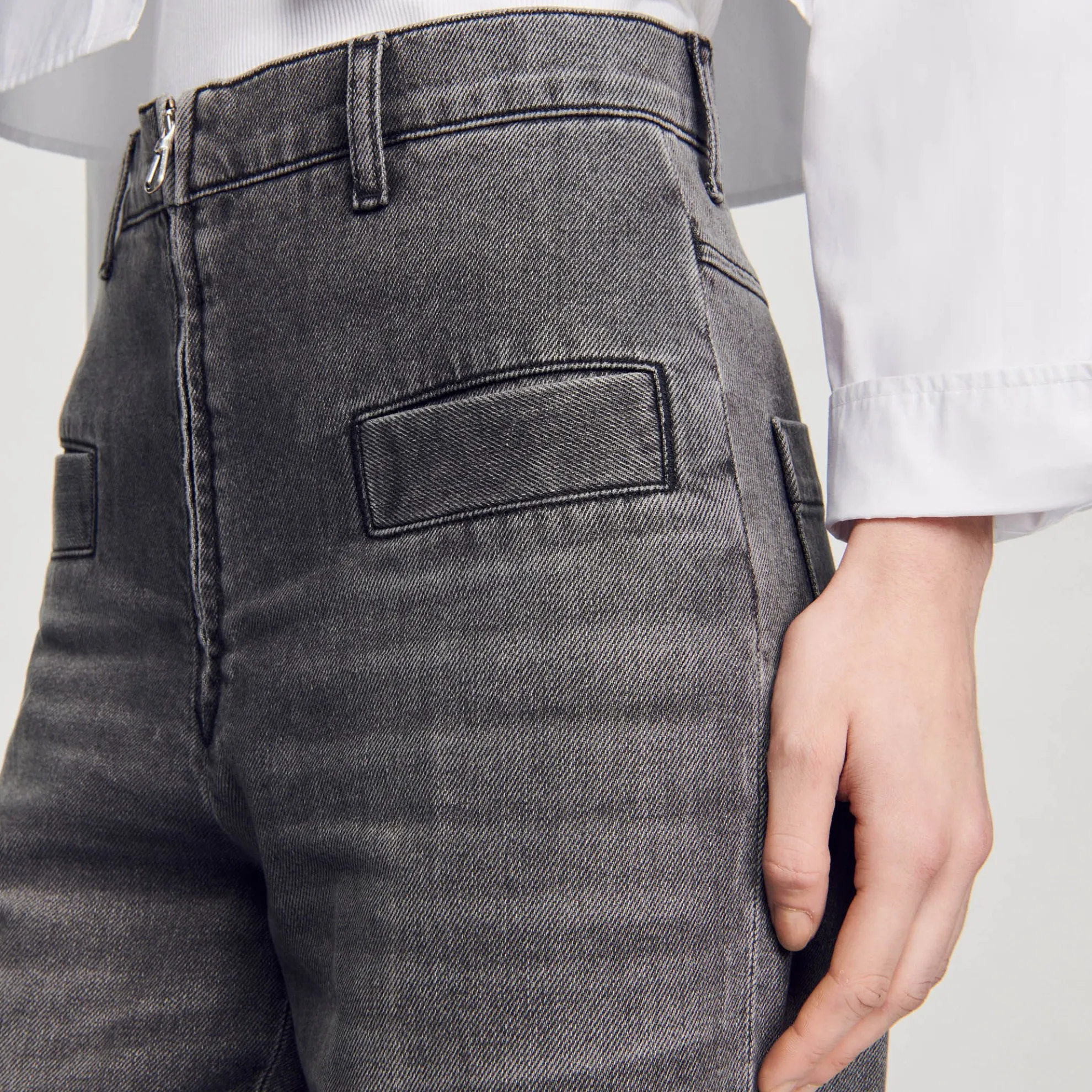 Flared Jeans Stone Wash