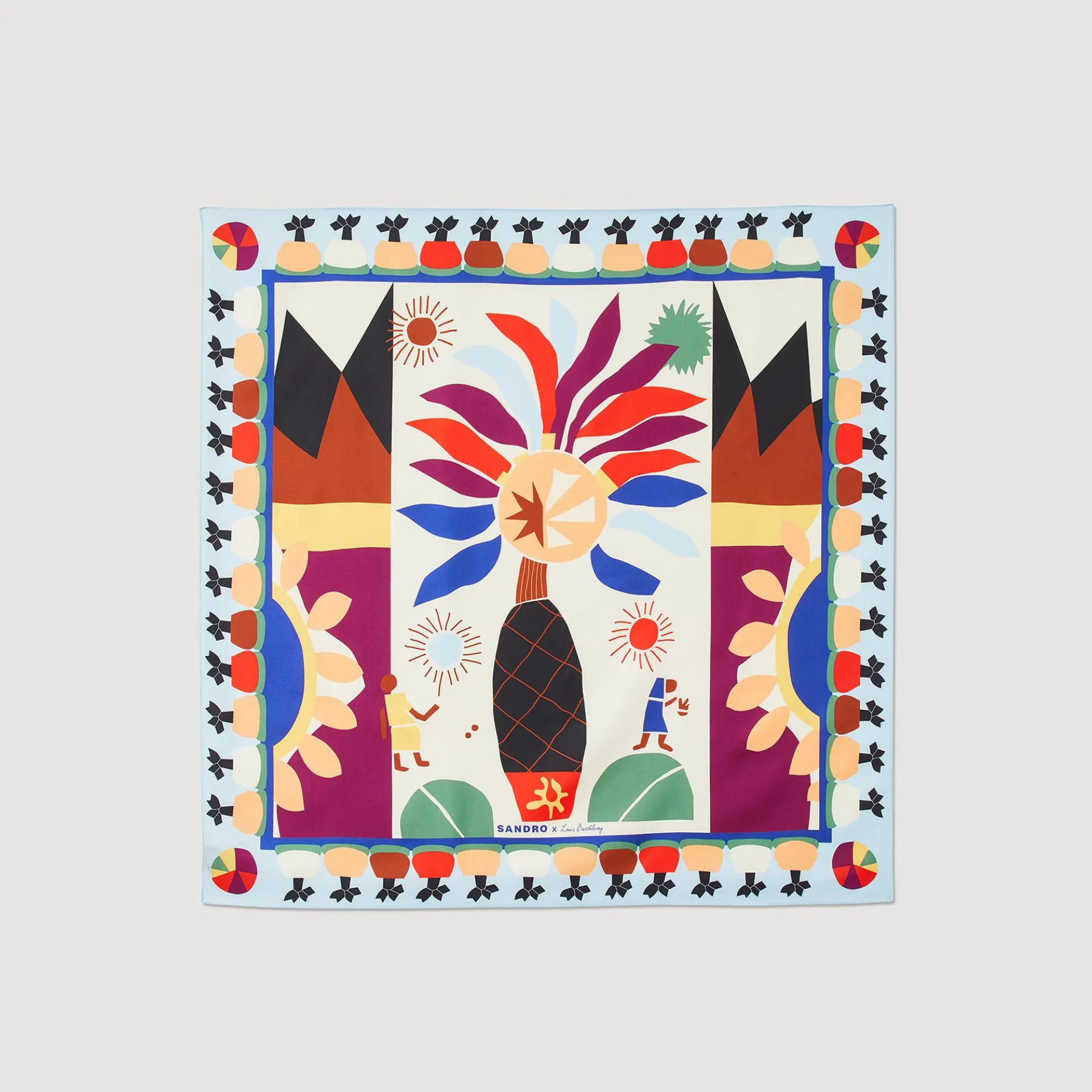 Foulard Sjaal Met Print