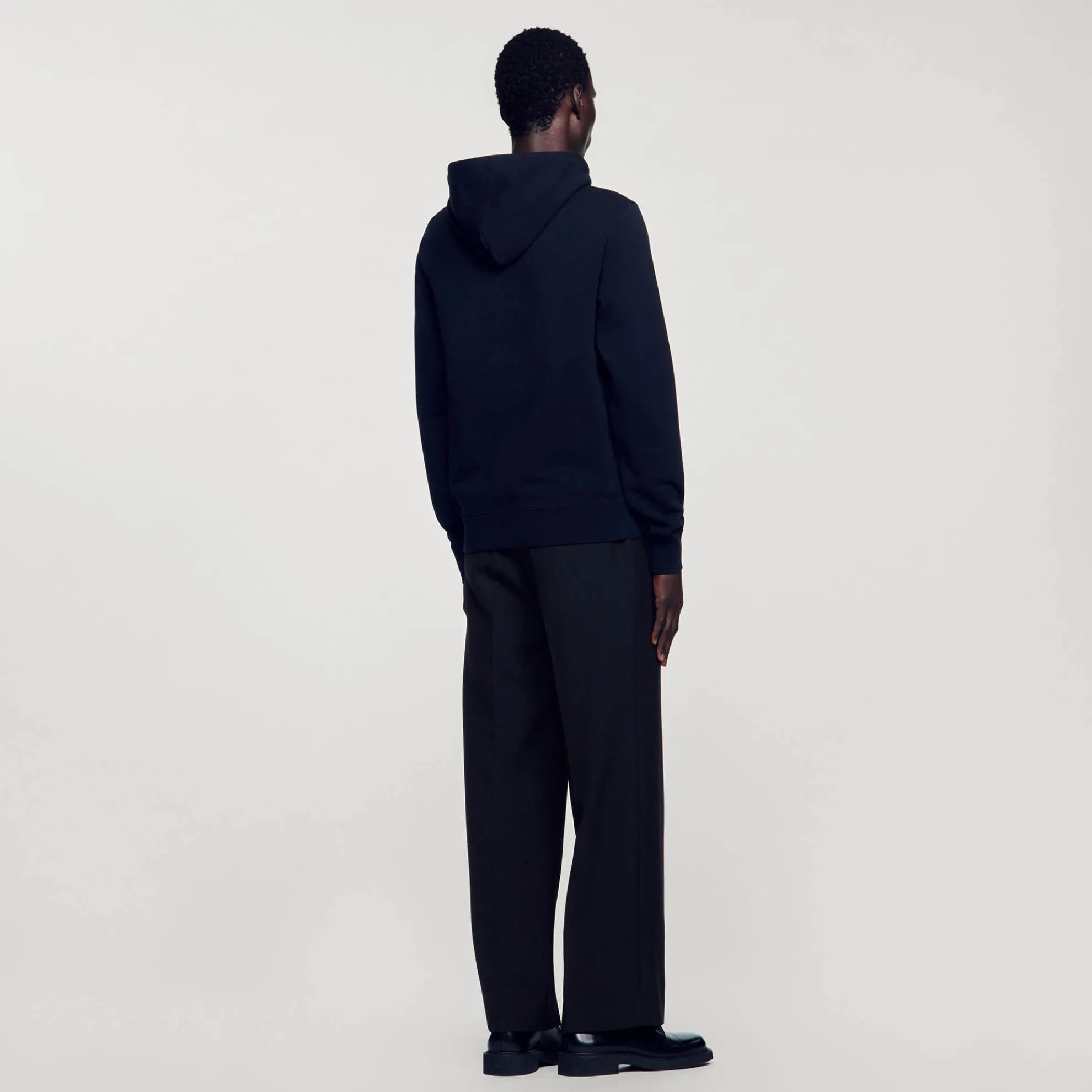 Geborduurde Herenhoody Van Biokatoen