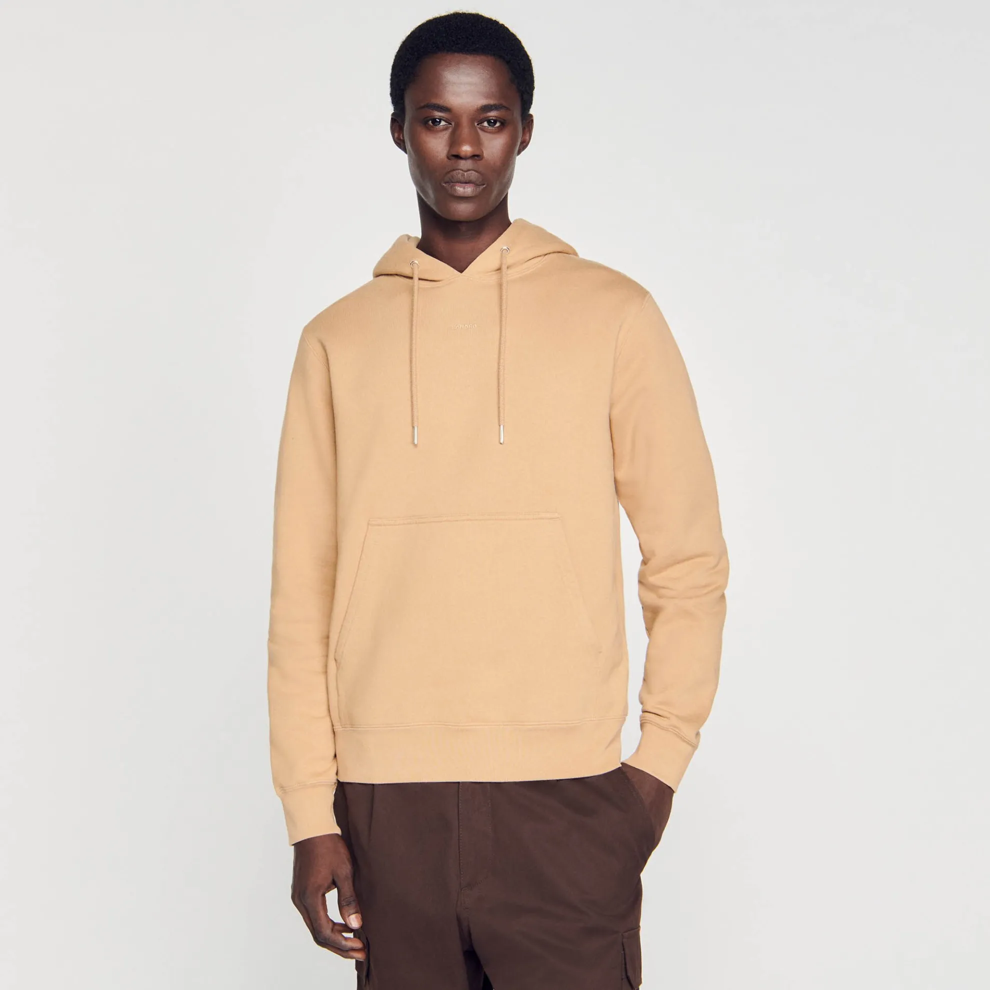 Geborduurde Herenhoody Van Biokatoen