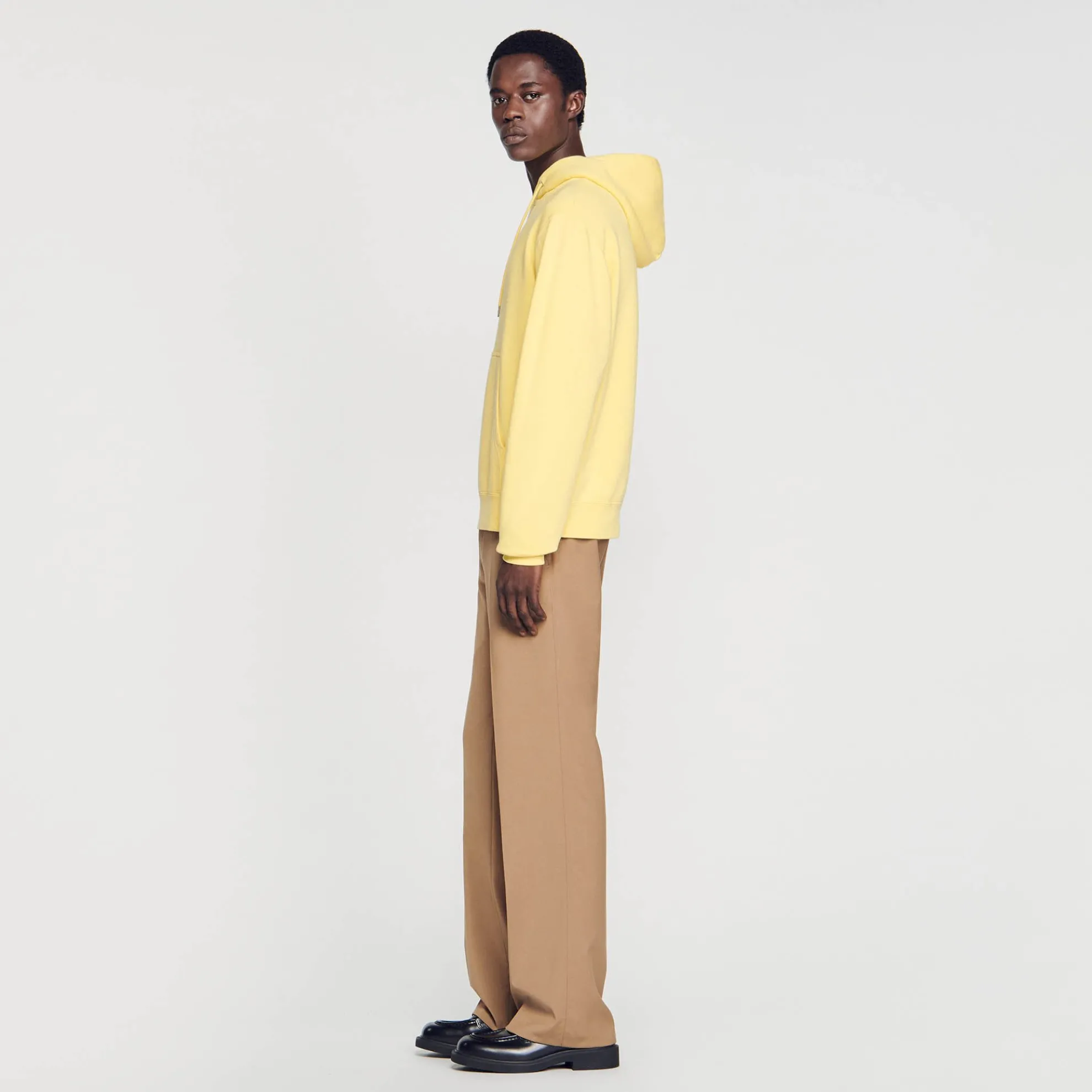 Geborduurde Herenhoody Van Biokatoen