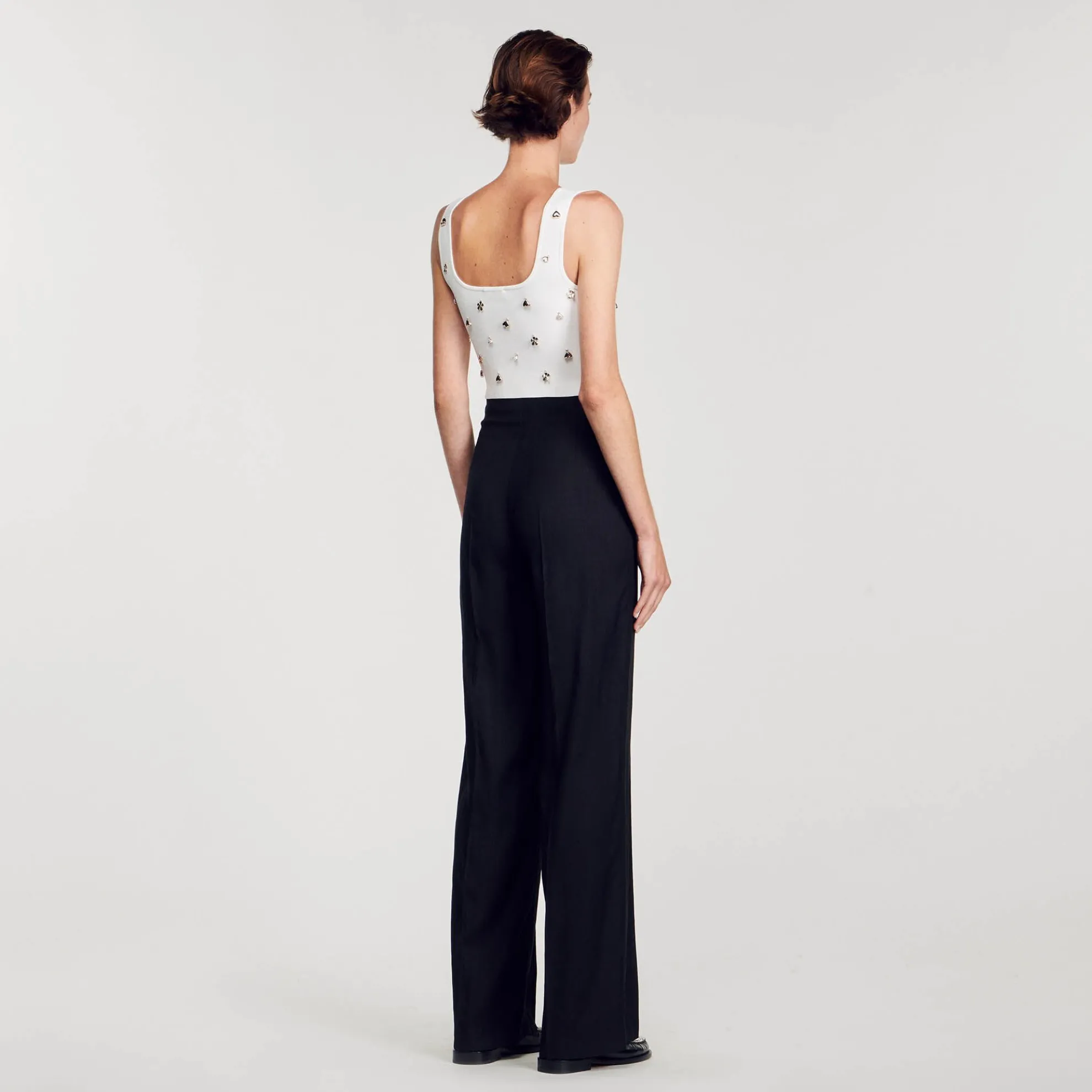 Gebreide Brassière Versierd Met Bedels