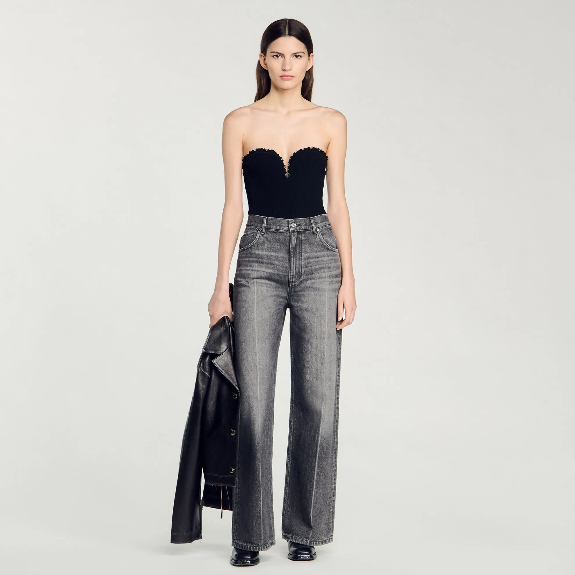 Gebreide Bustier Body