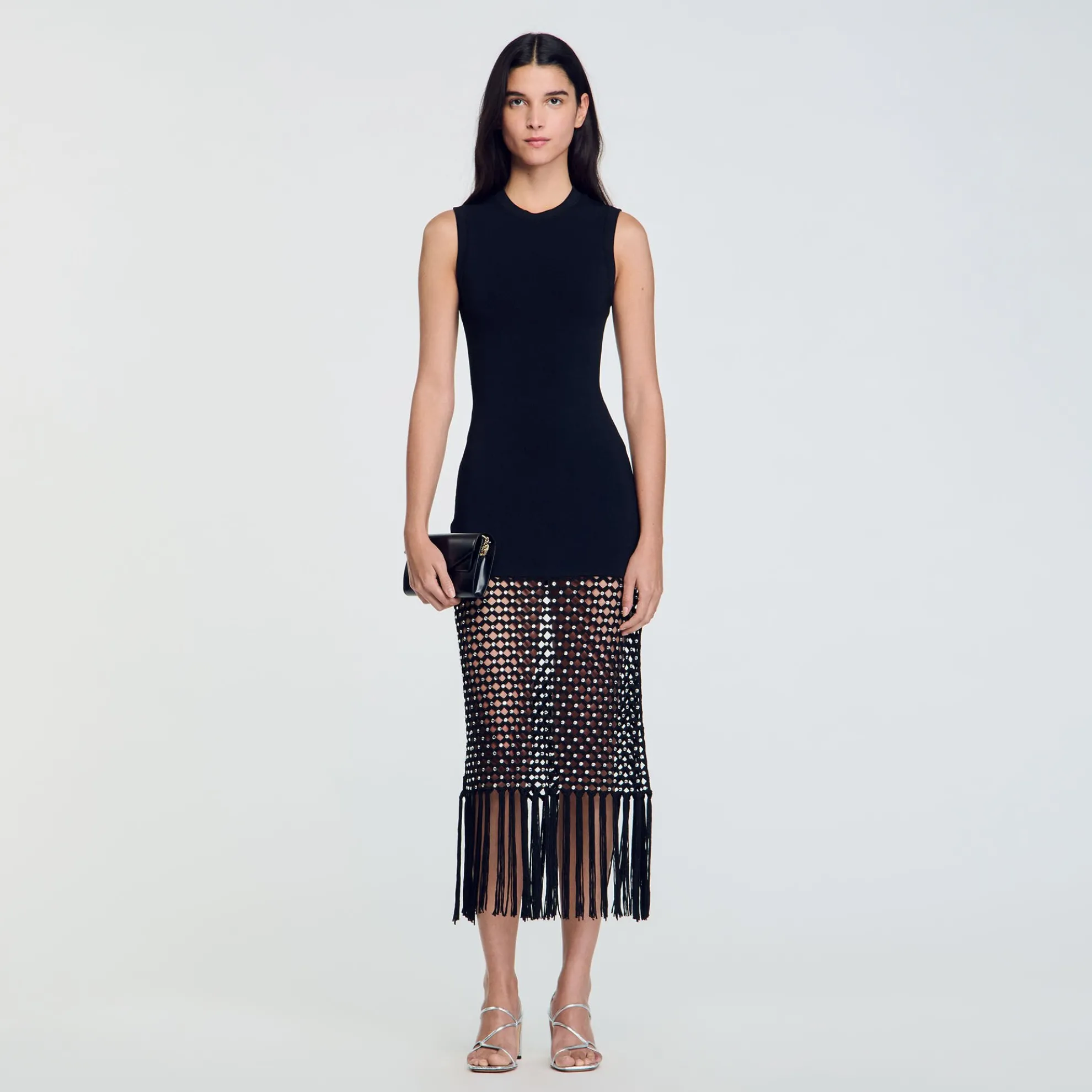 Gebreide Jurk Met Franjes