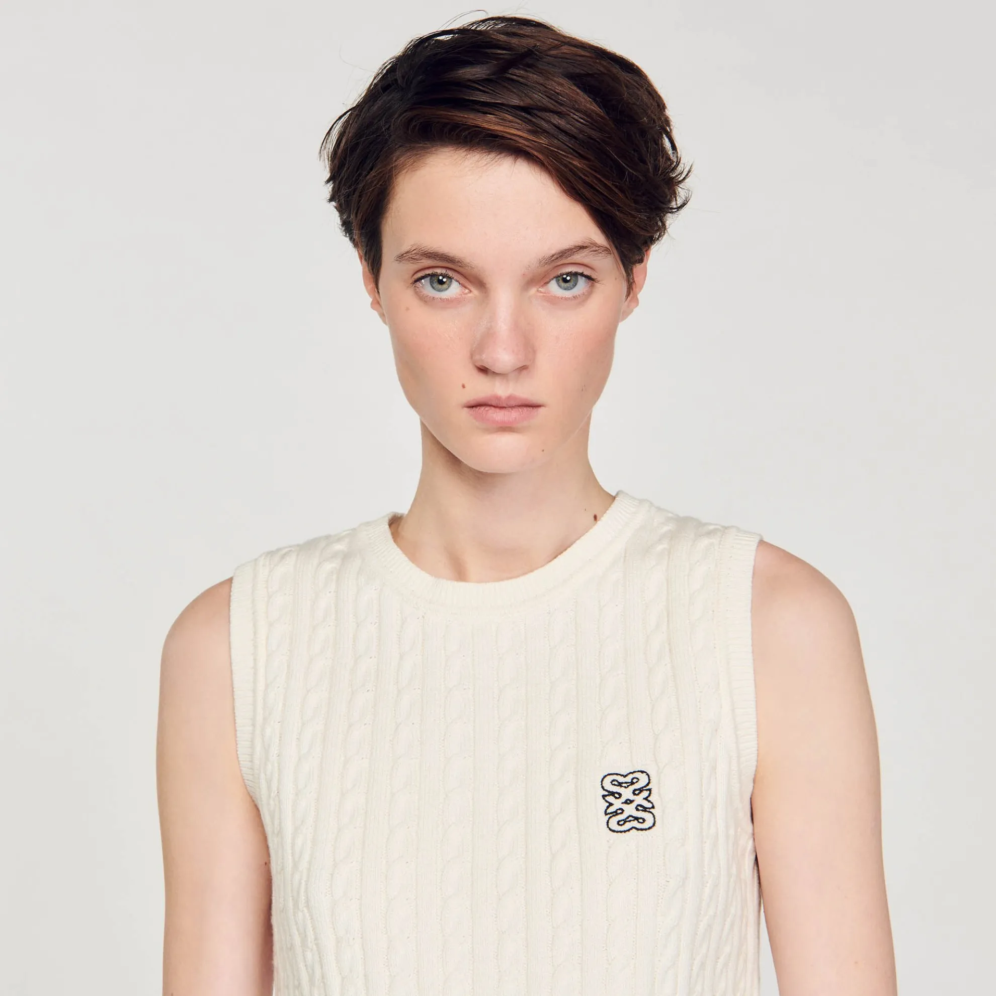 Gebreide Mouwloze Trui