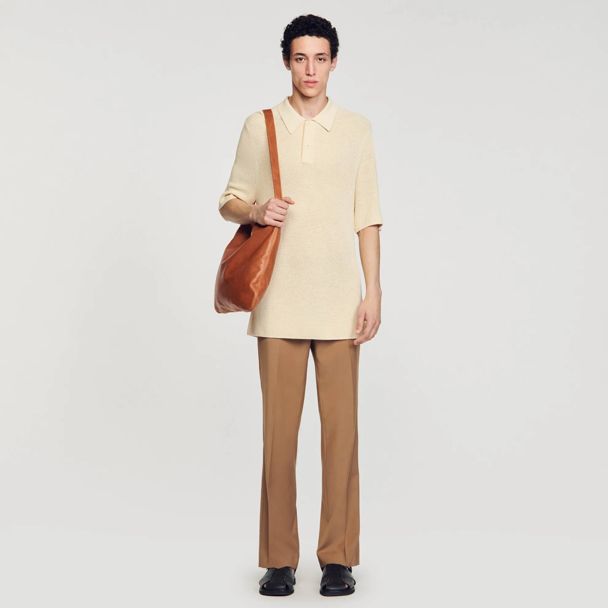 Gebreide Polo Opengewerkt