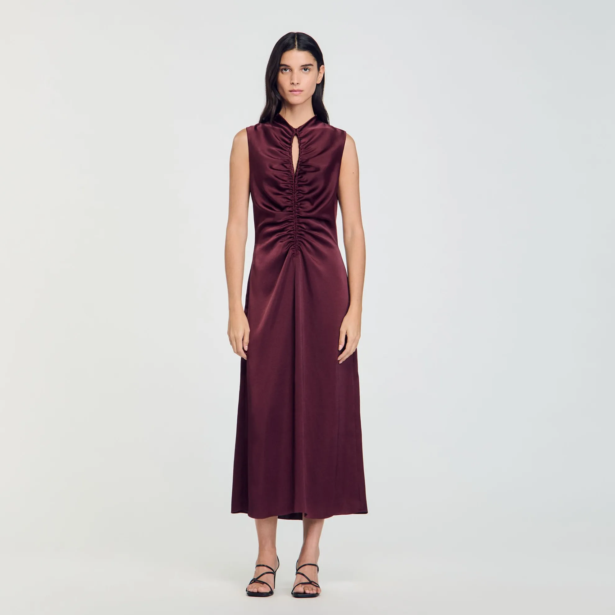 Gedrapeerde Satijnen Jurk