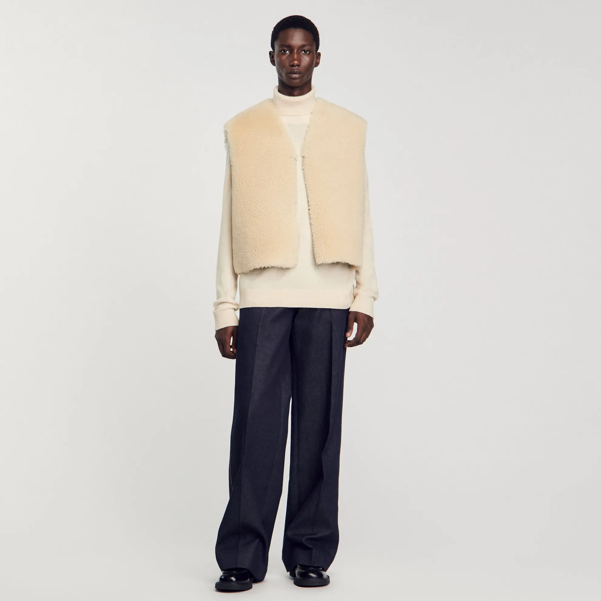 Gilet Mouwloos Omgekeerd Schapenvacht