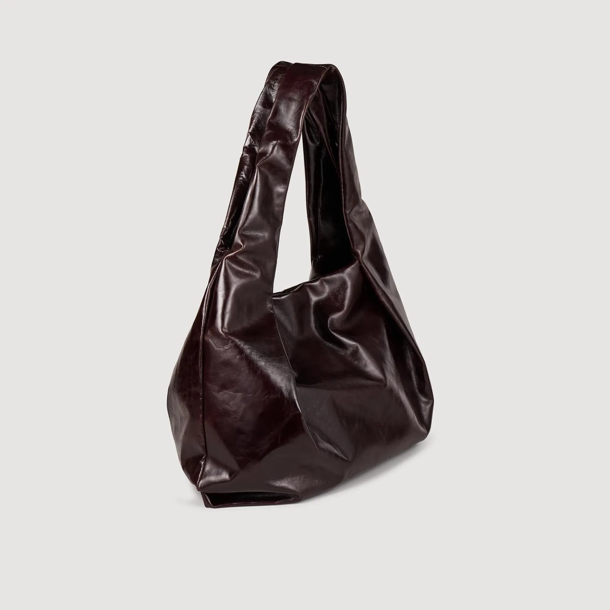 Grote Tas Van Glanzend Leer