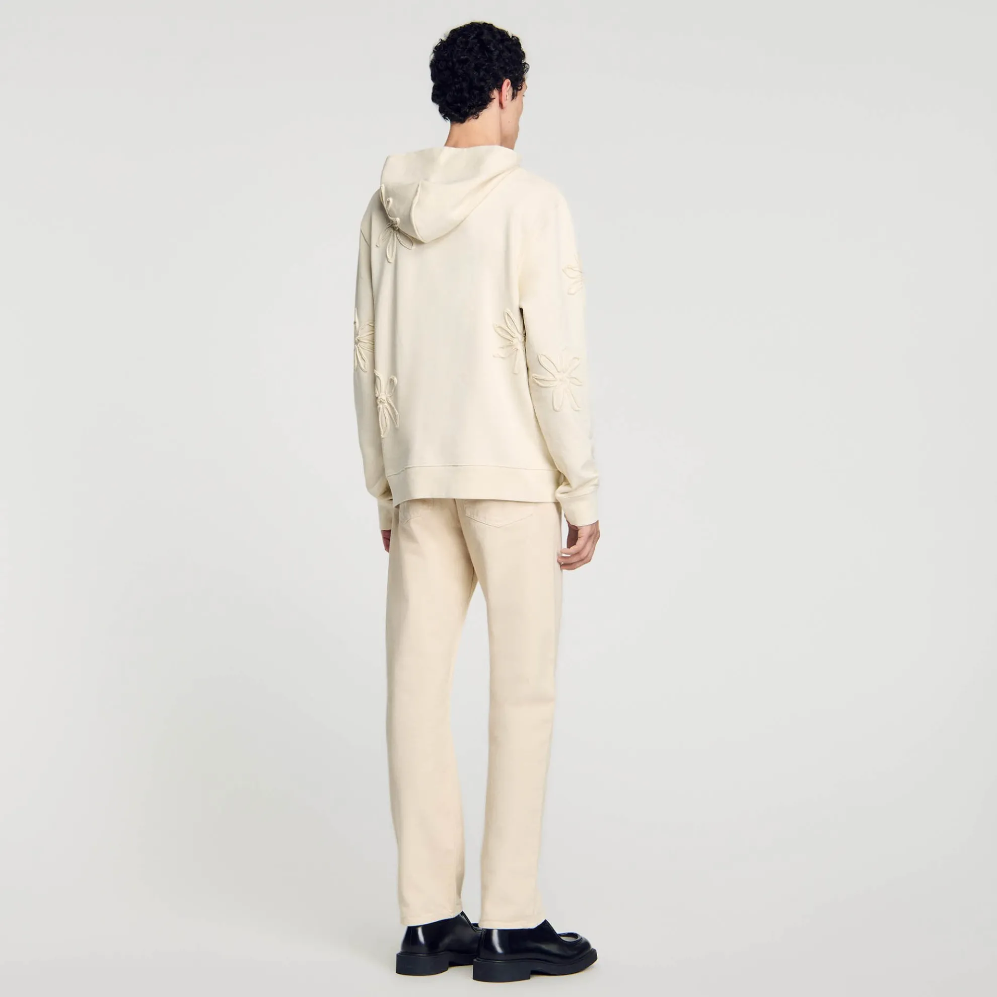 Hoodie Met Capuchon Bloemmotief