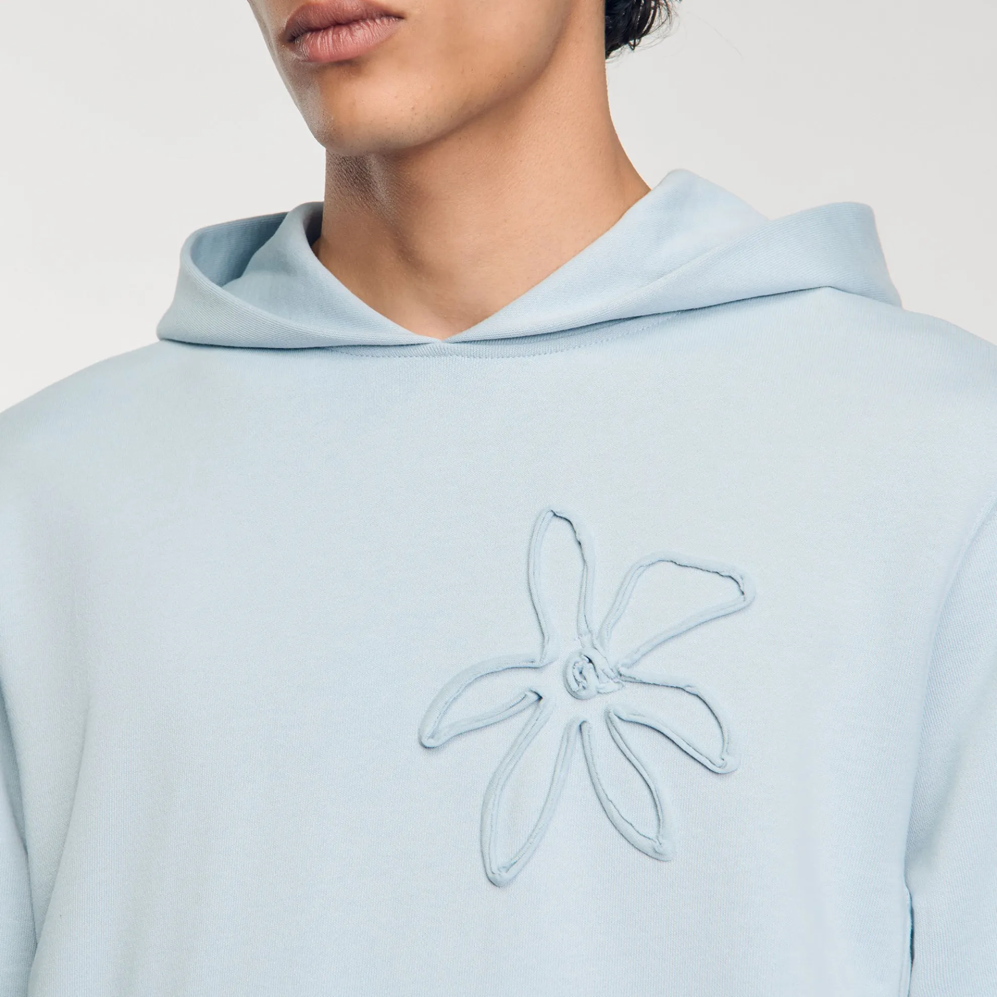 Hoodie Met Capuchon En Bloemenprint