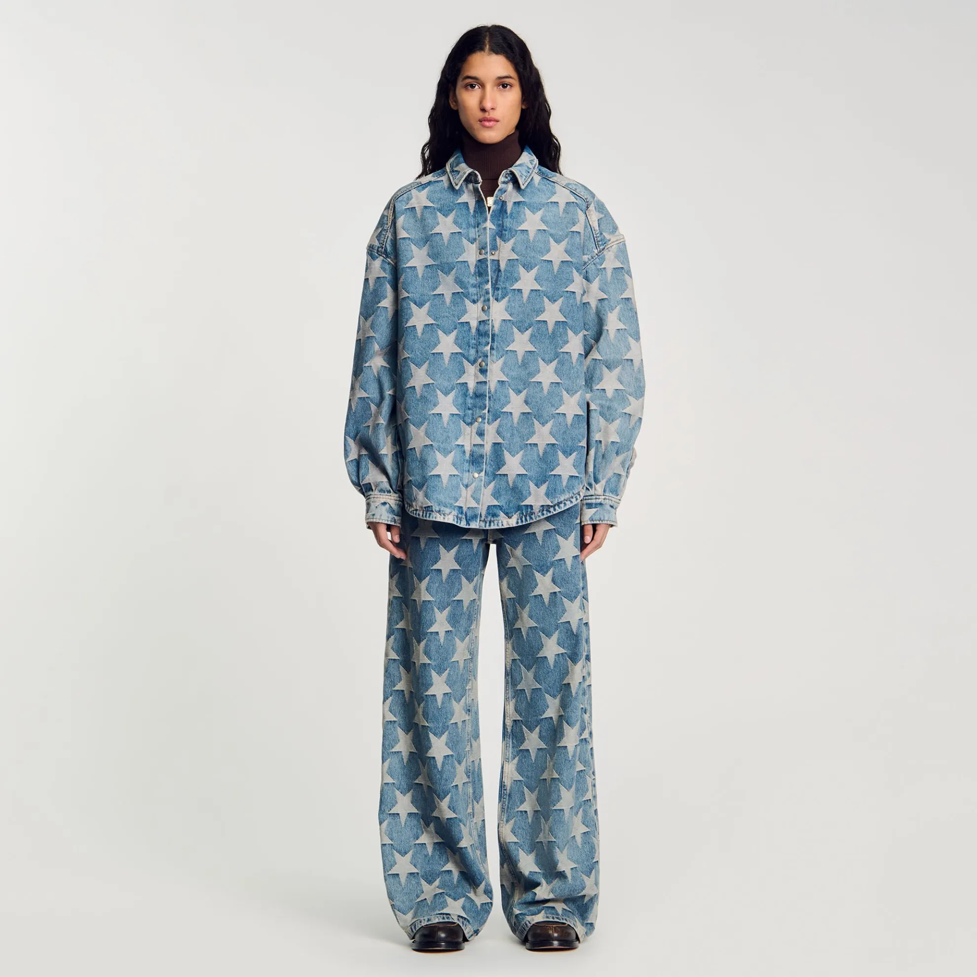 Jack Overshirt Denim Sterren