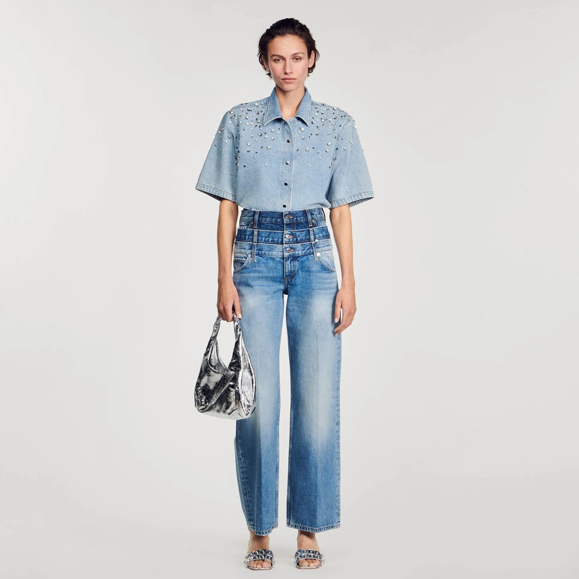 Jeans Met Driedubbele Riem