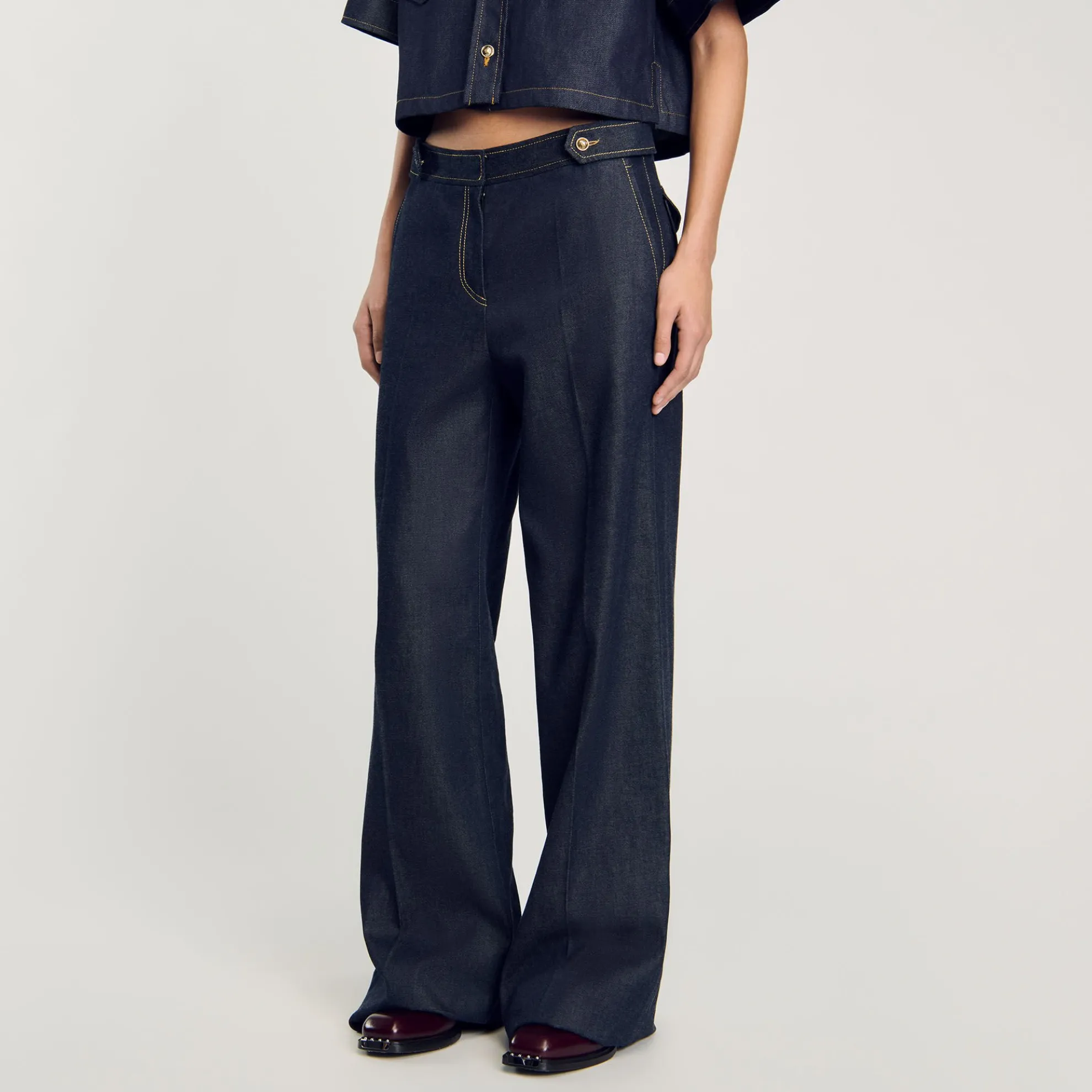 Jeans Wijdvallend Raw Denim