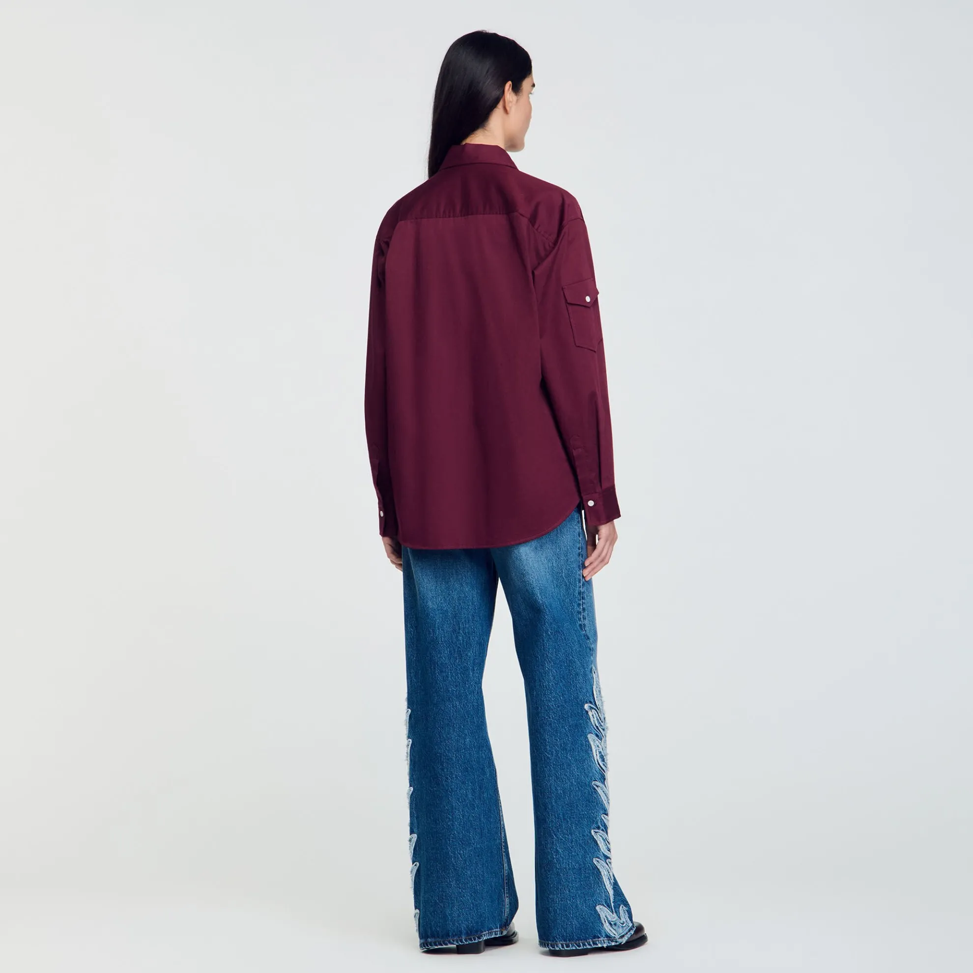 Katoenen Overhemdblouse