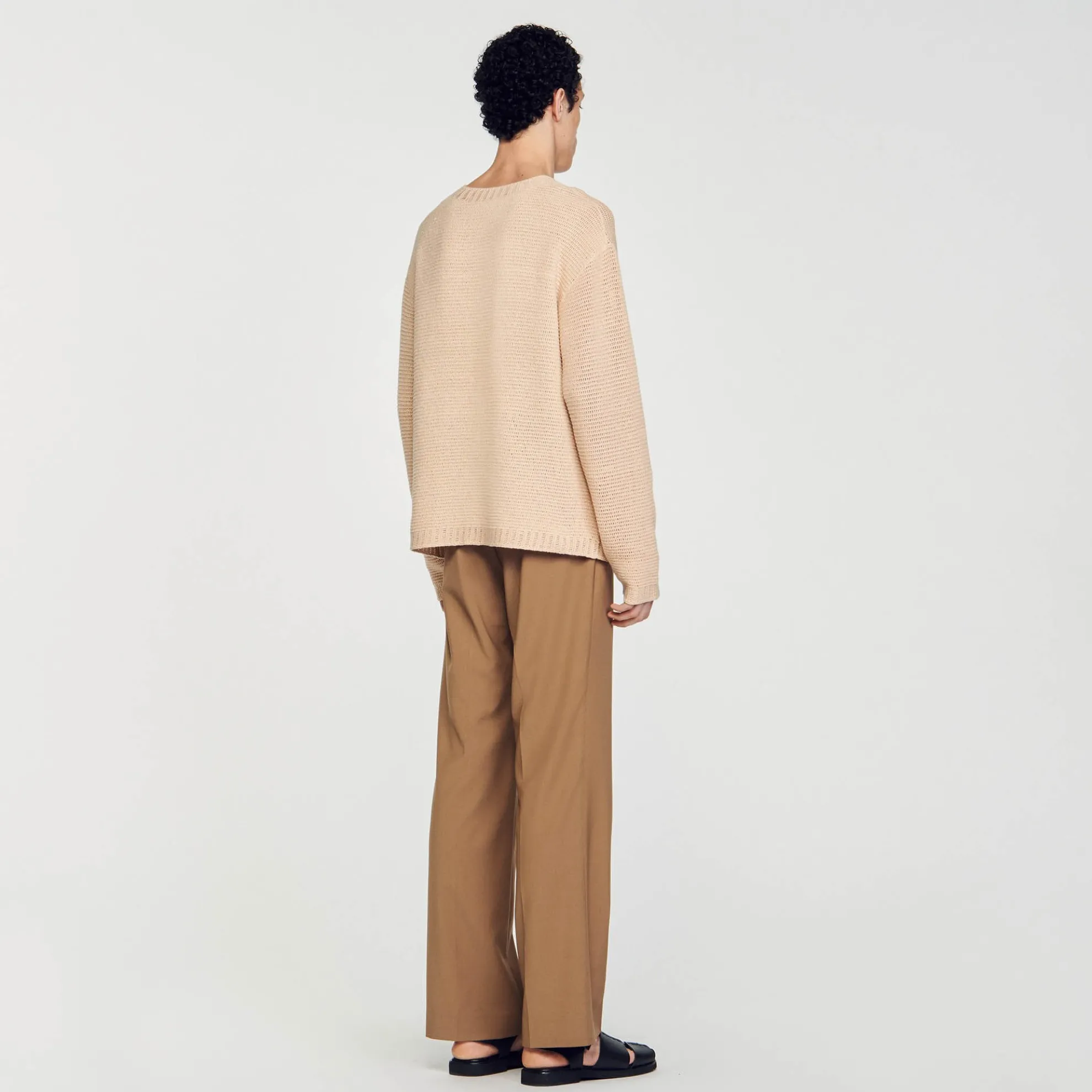 Katoenen Trui Haakwerk Spiraal