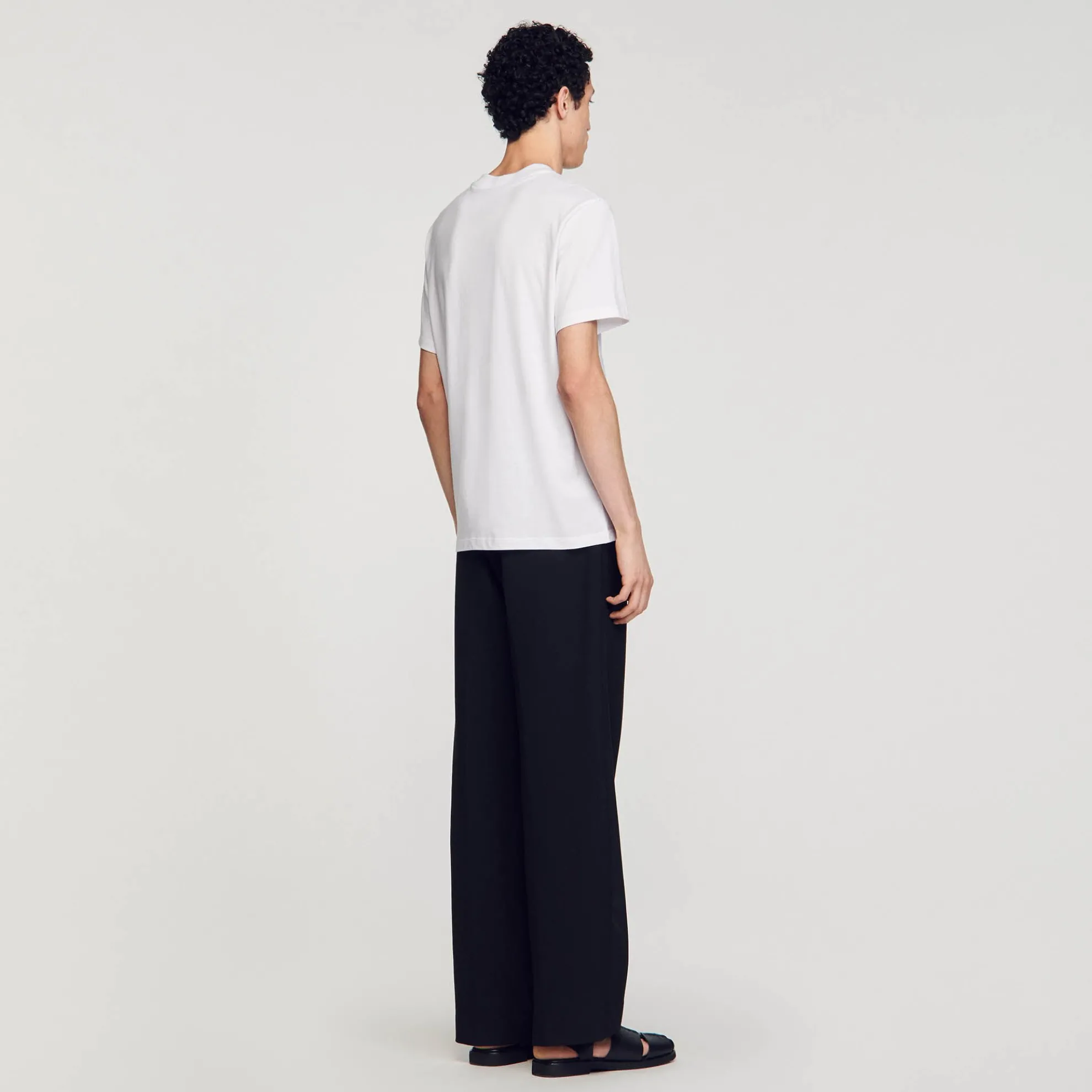 Katoenen T-shirt Met Bloem