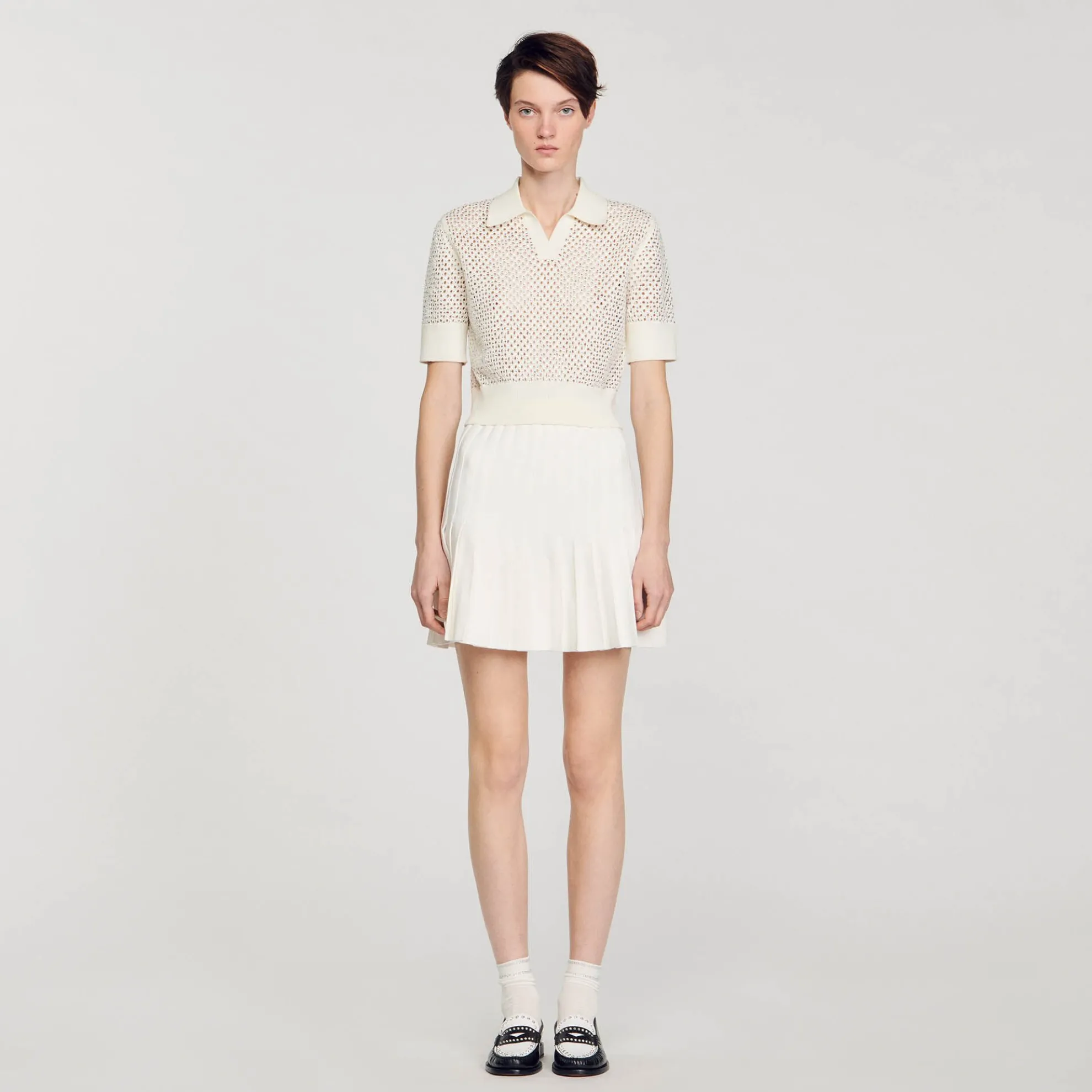 Korte Gebreide Polotrui