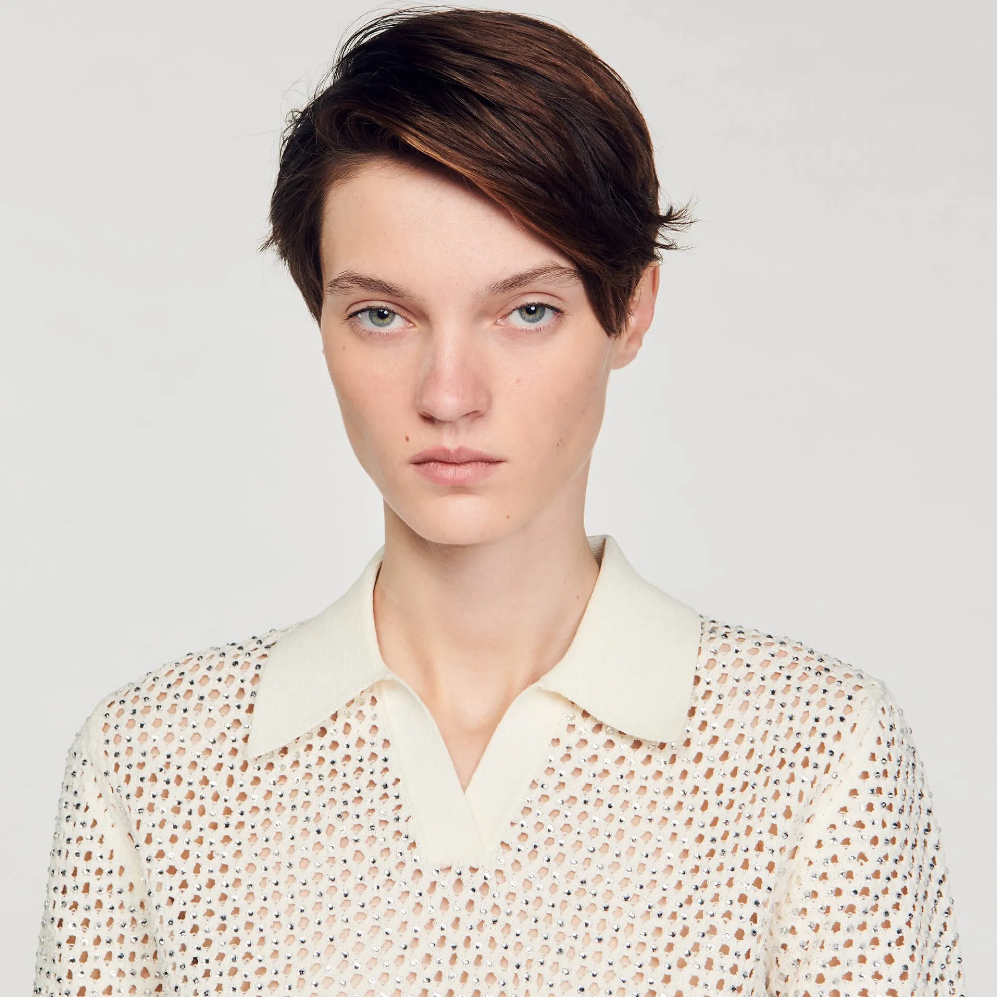 Korte Gebreide Polotrui