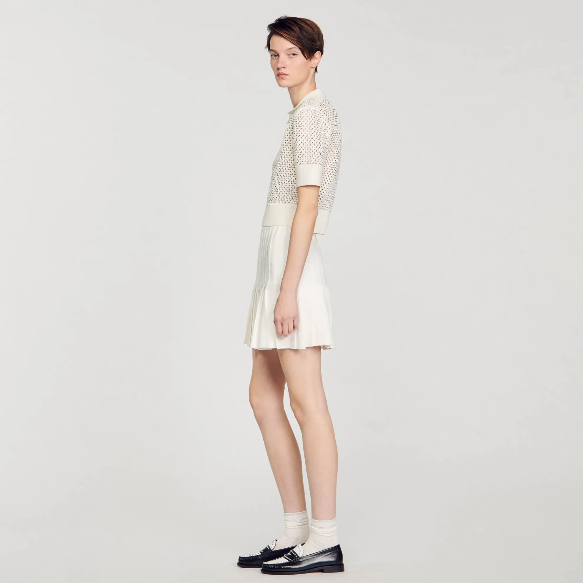 Korte Gebreide Polotrui