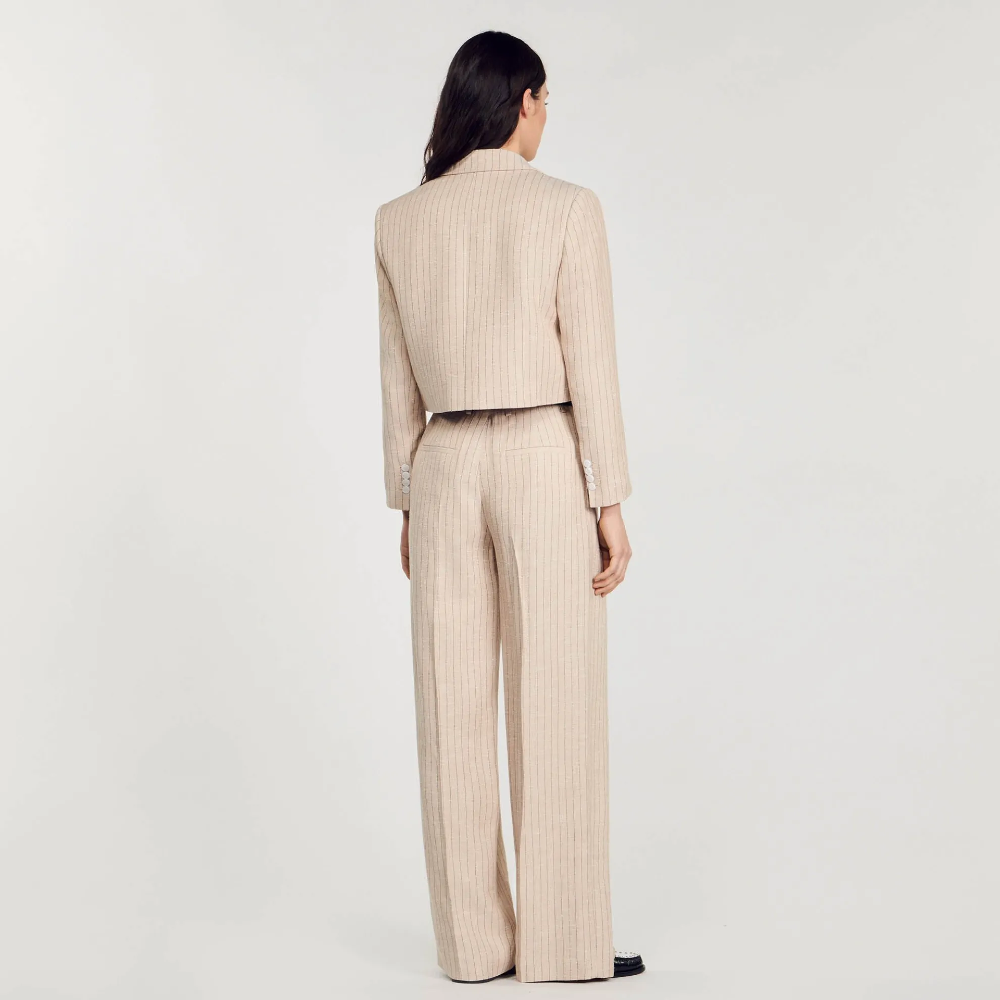 Korte Gestreepte Blazer