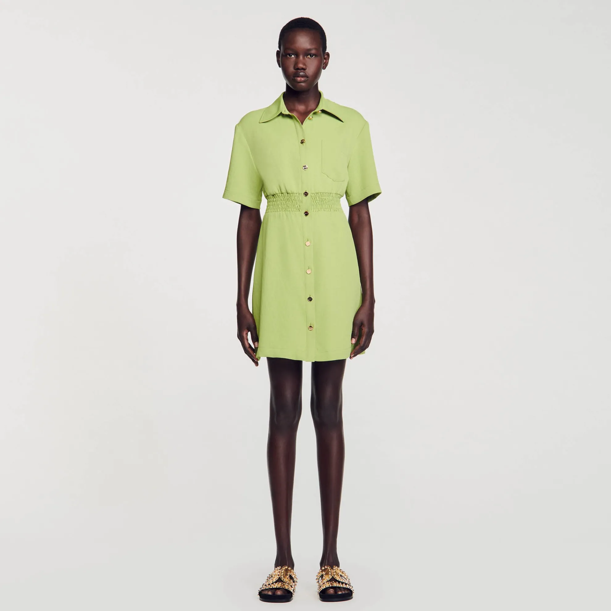 Korte Jurk Met Knoopsluiting