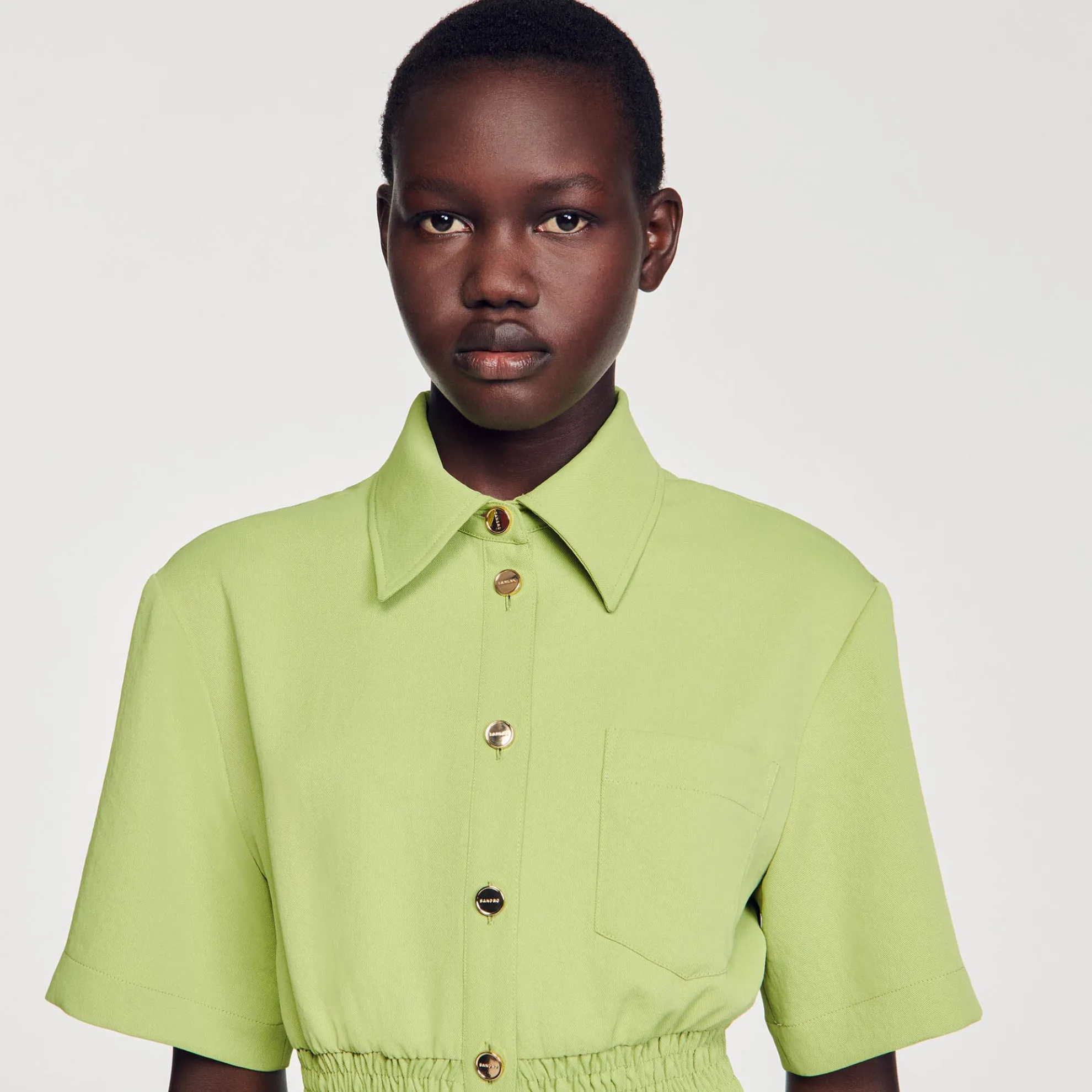 Korte Jurk Met Knoopsluiting