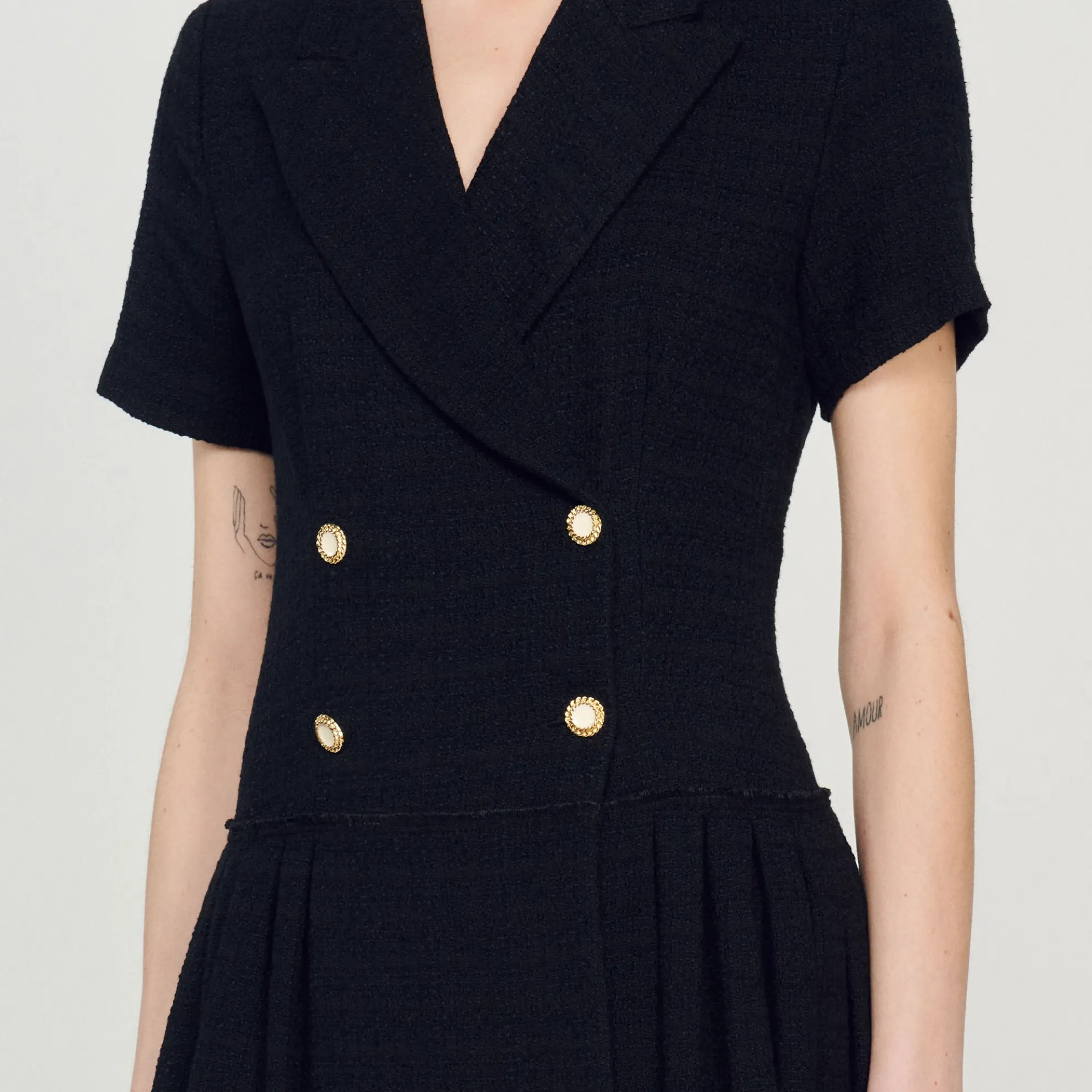 Korte Manteljurk Van Tweed