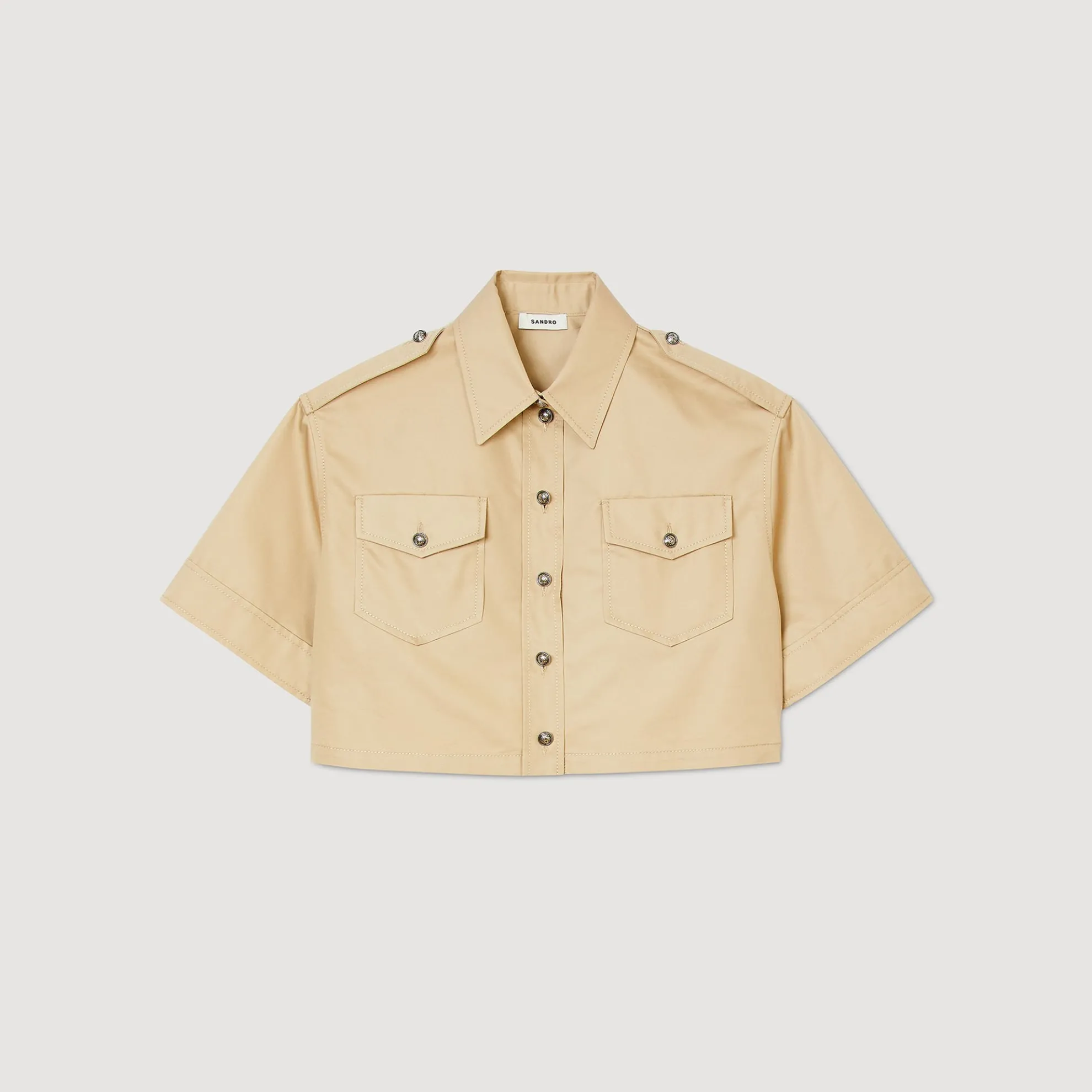 Korte Overhemdblouse Officier