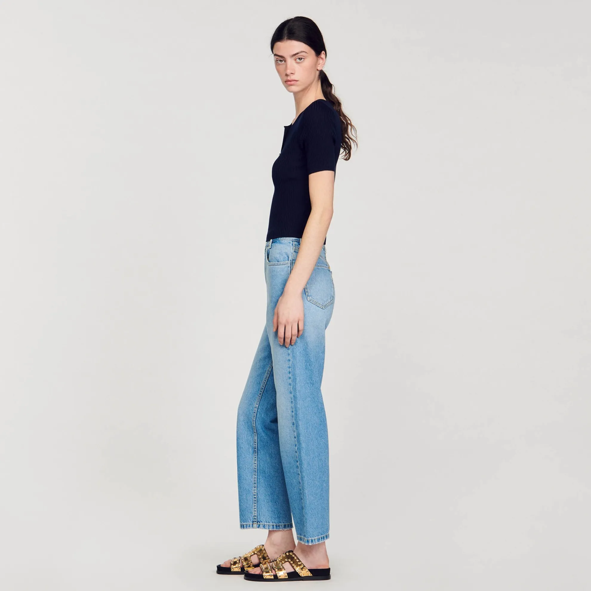 Korte Ribgebreide Trui