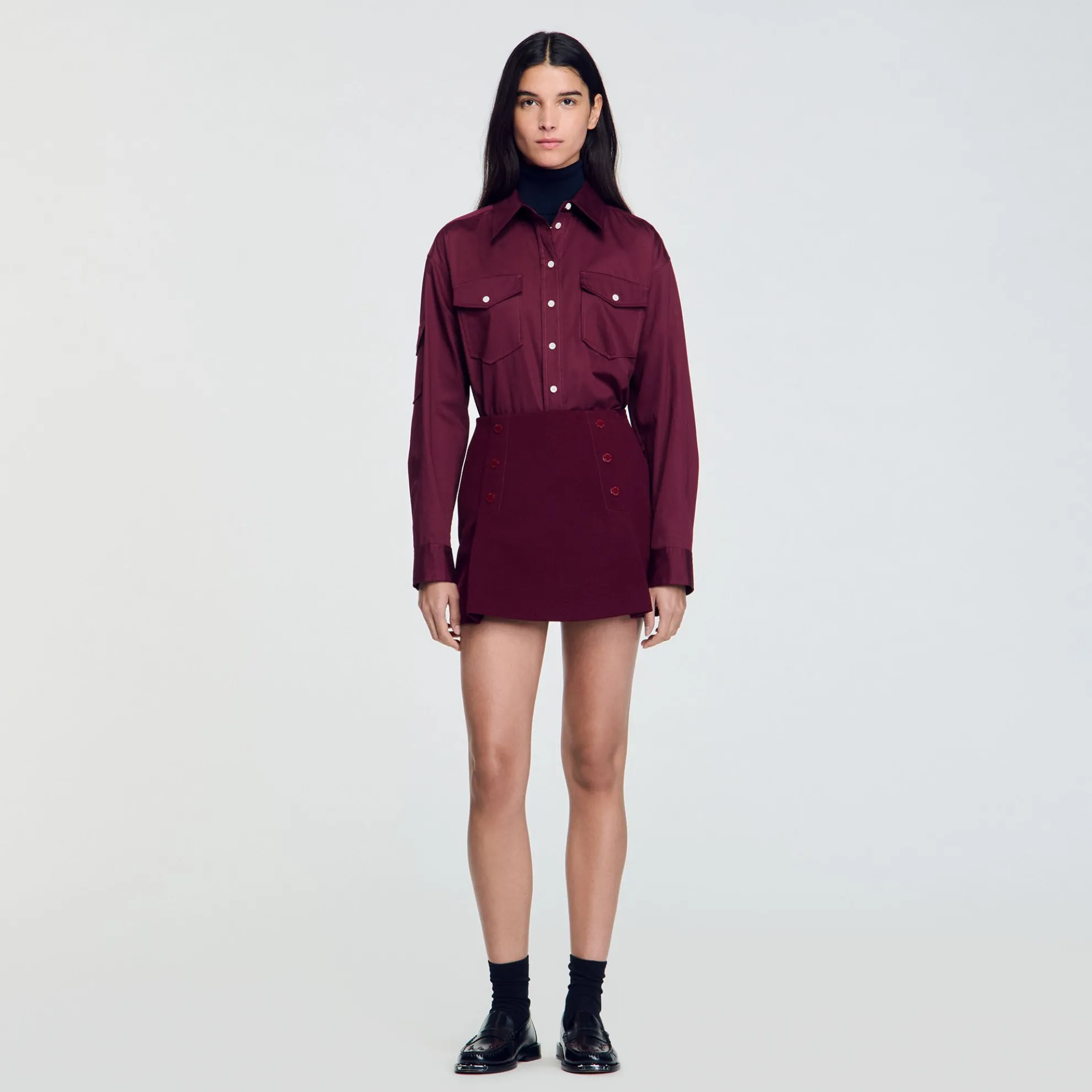 Korte Rok Met Drukknopen