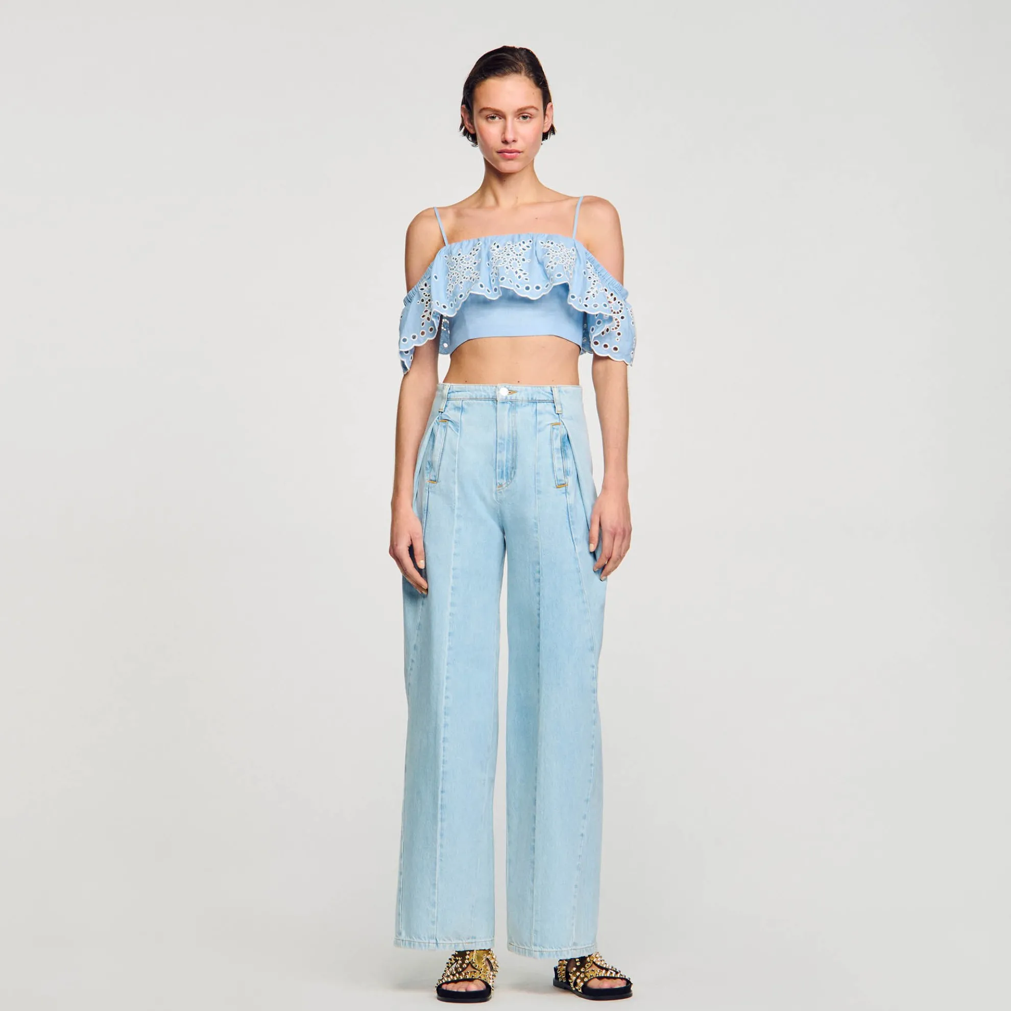 Korte Top Met Volants