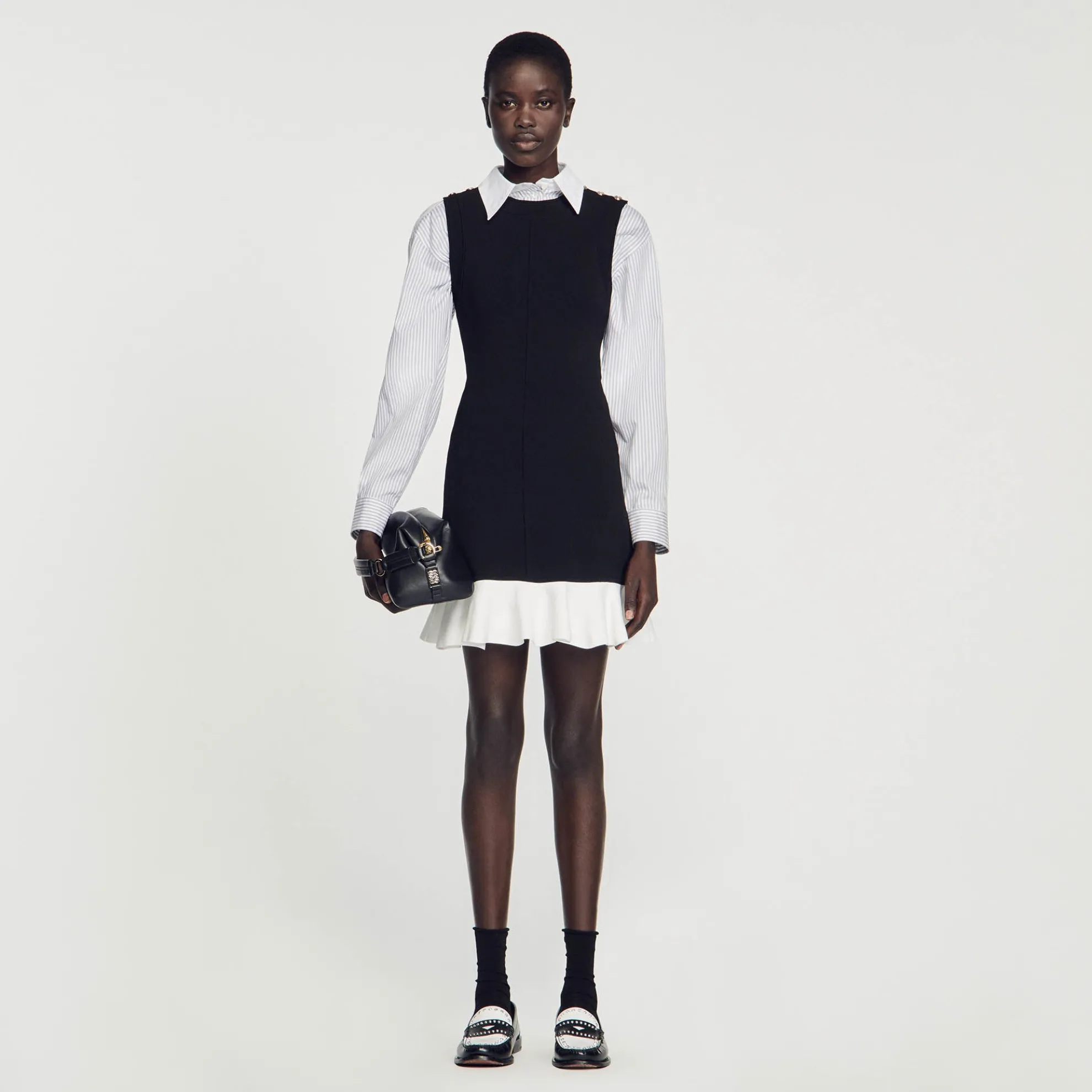 Korte Tweekleurige Jurk