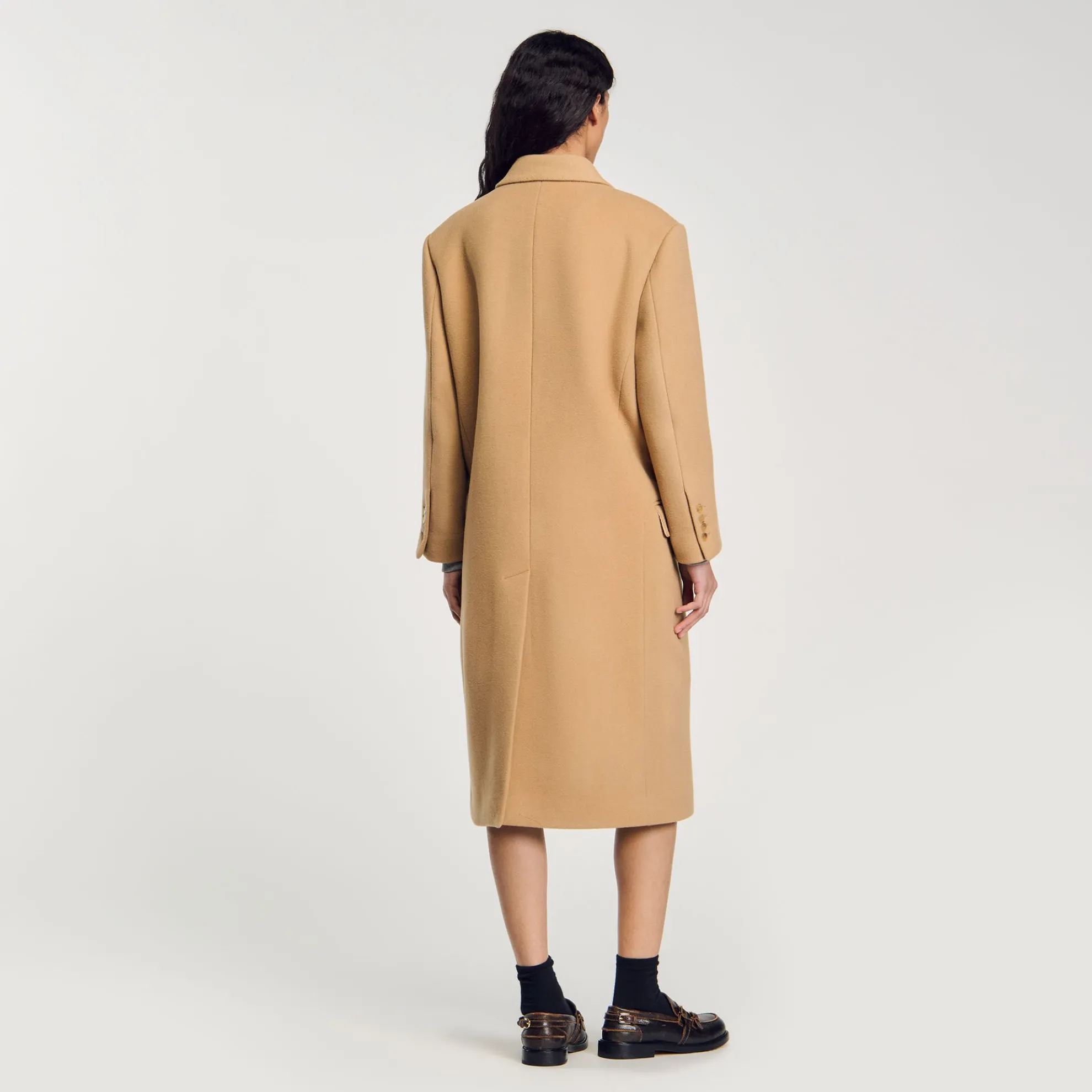 Lange Jas Van Gemengde Wol