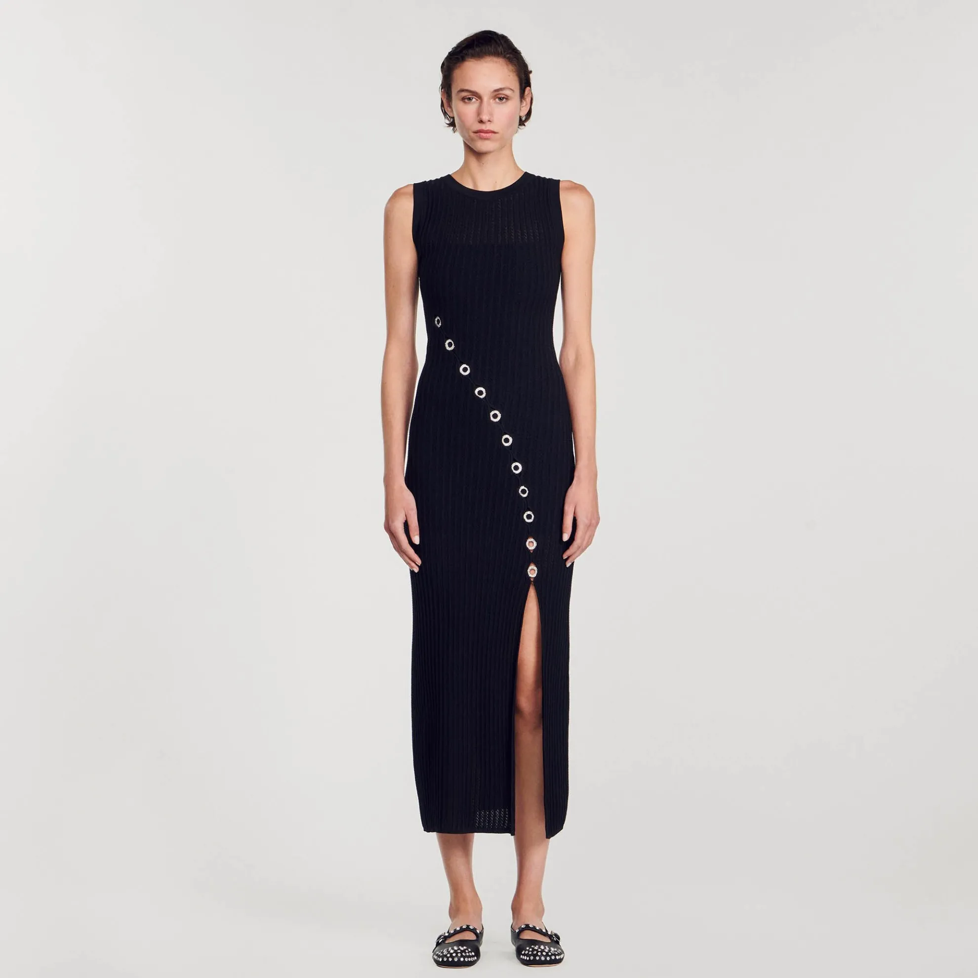 Lange Jurk Met Stras Details