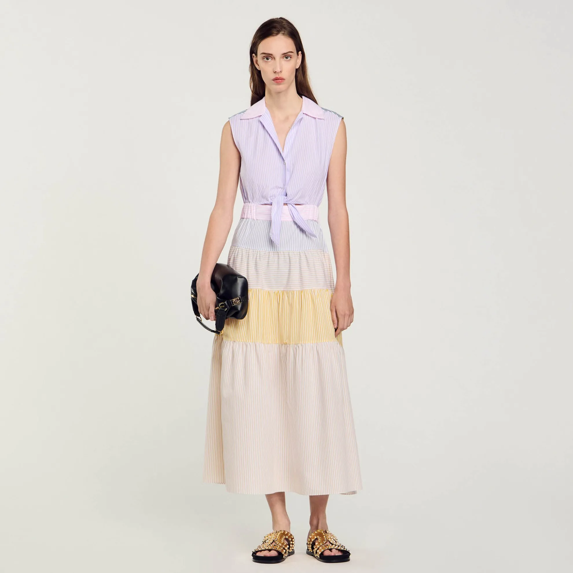 Lange Jurk Patchwork