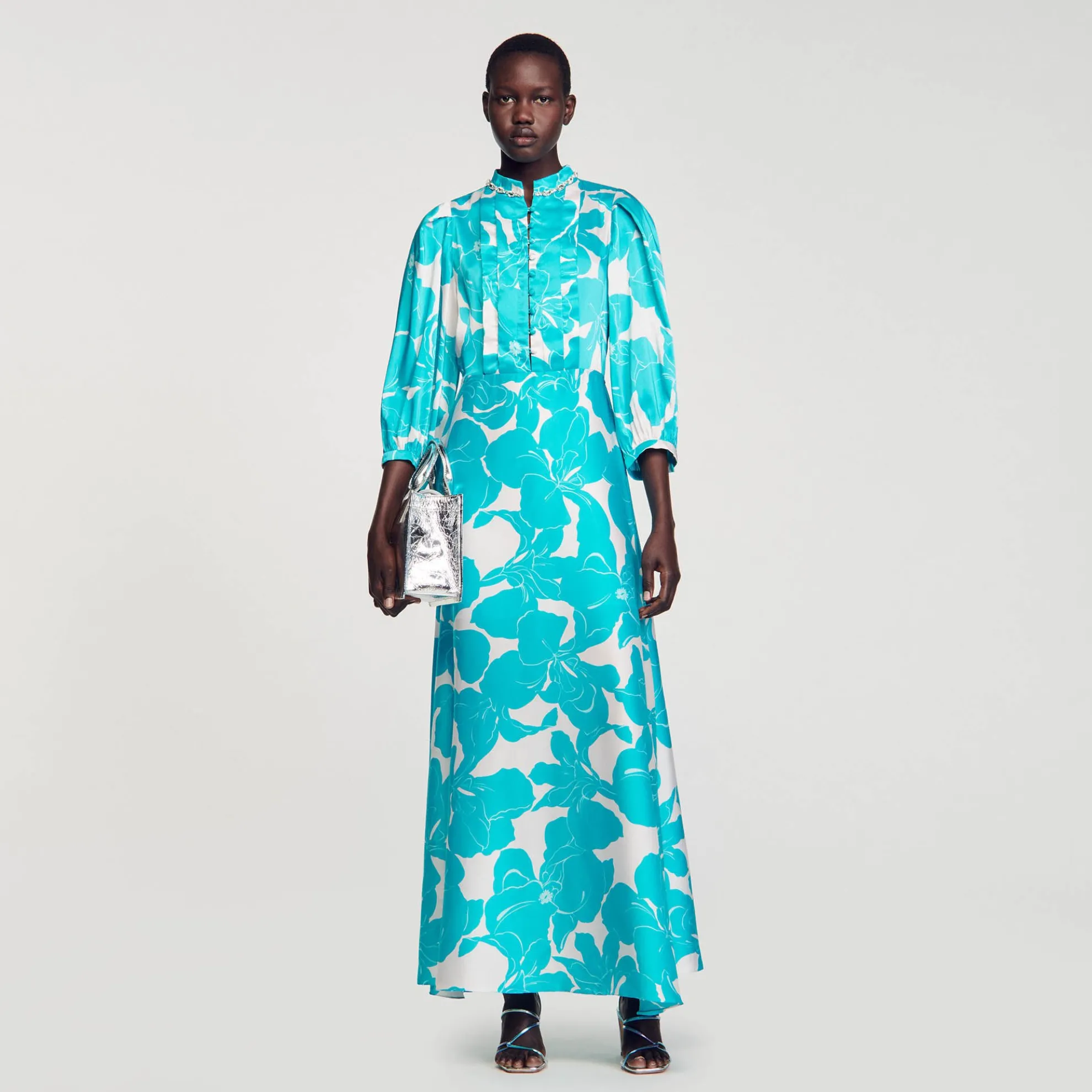 Lange Jurk Soepelvallend Bloemenprint