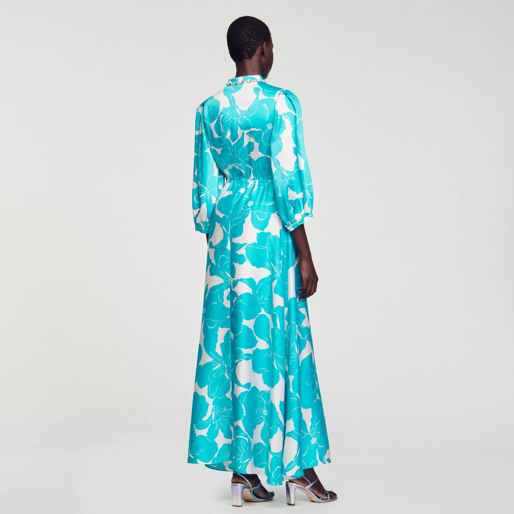 Lange Jurk Soepelvallend Bloemenprint