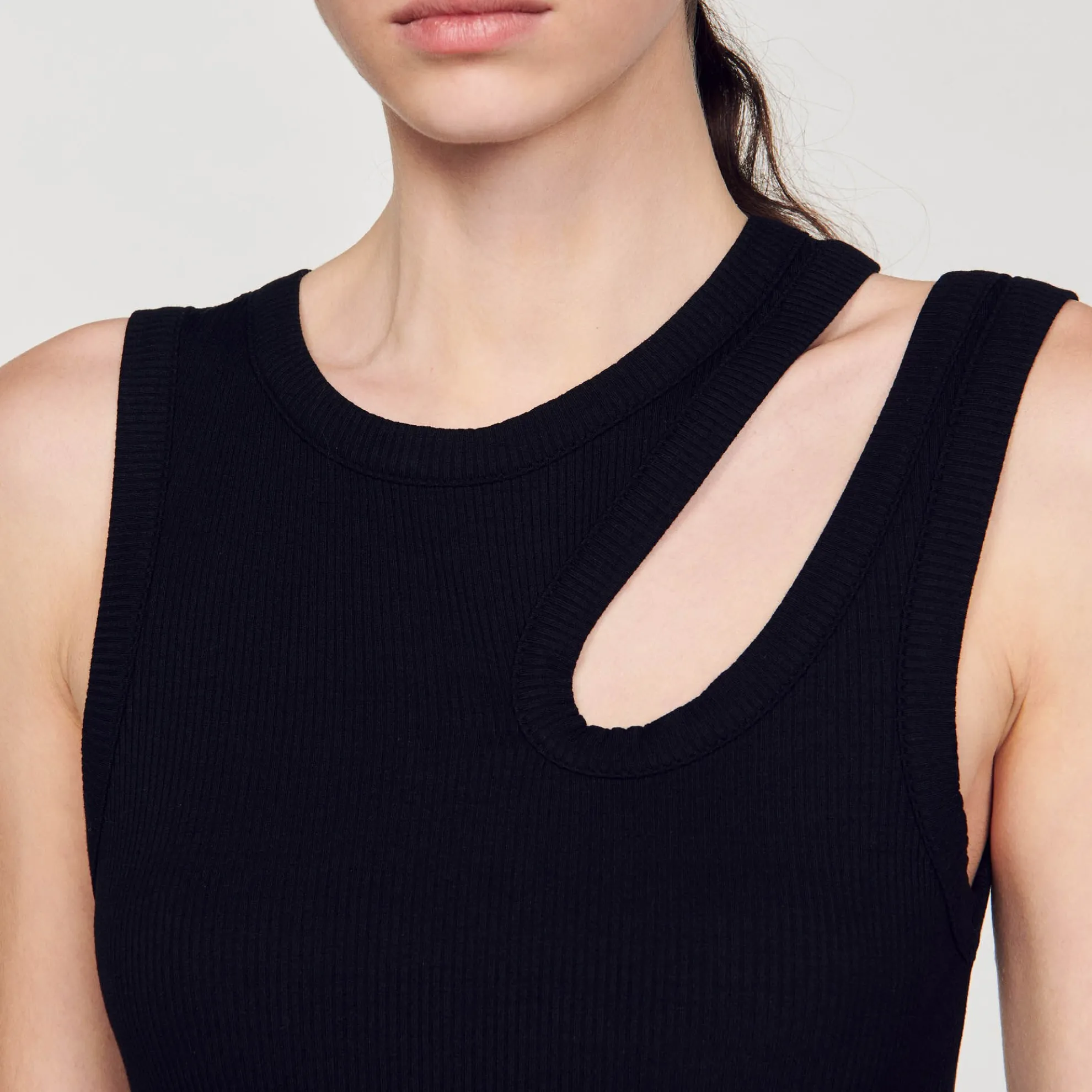 Lange Jurk Van 2 Stoffen