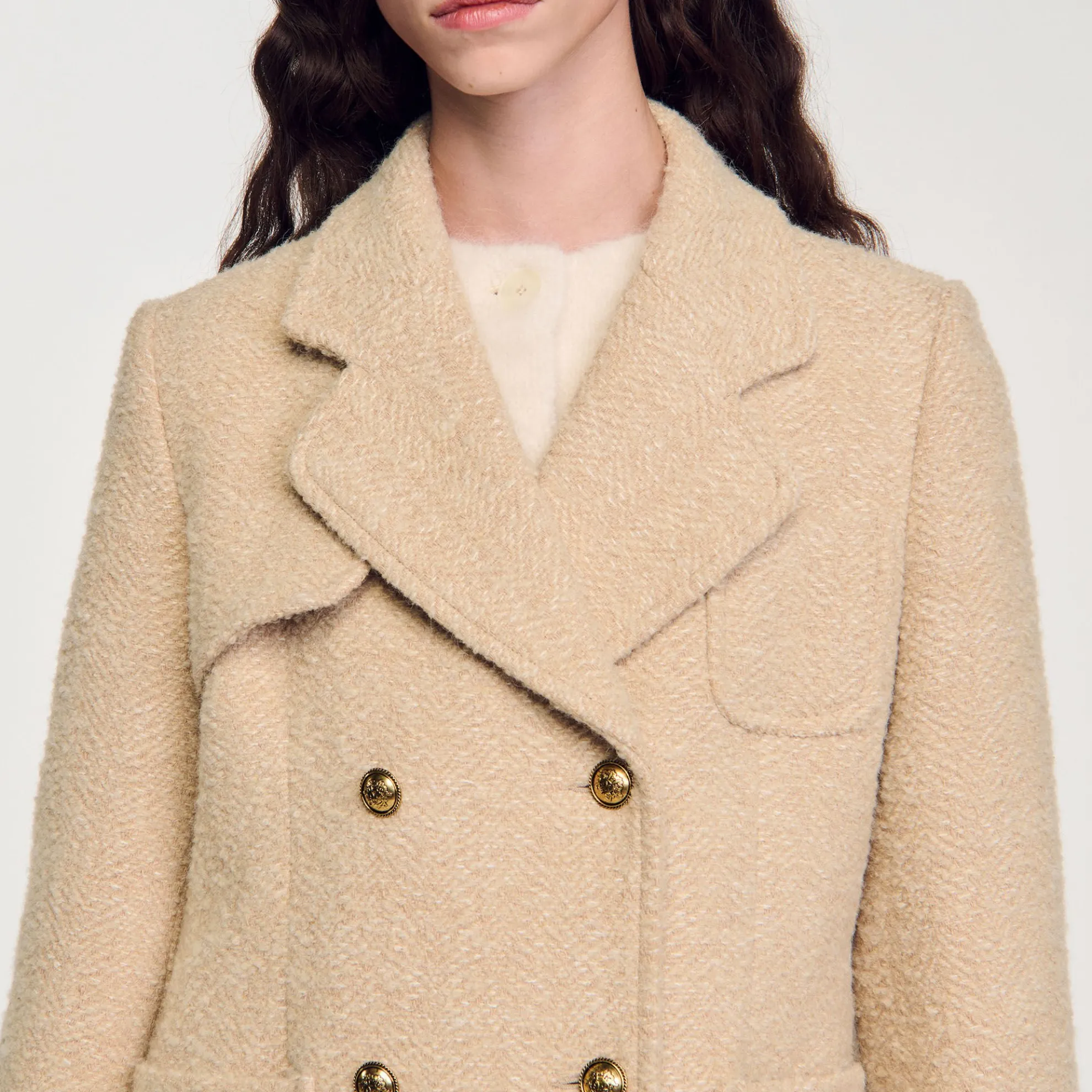 Lange Mantel Double-breasted