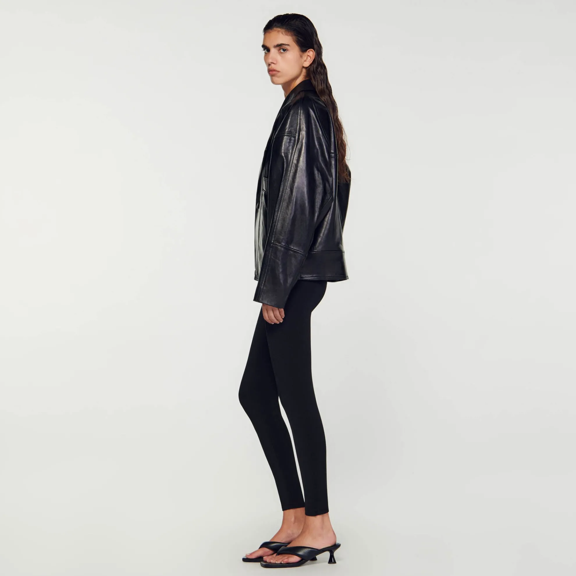 Leren Jack Oversized