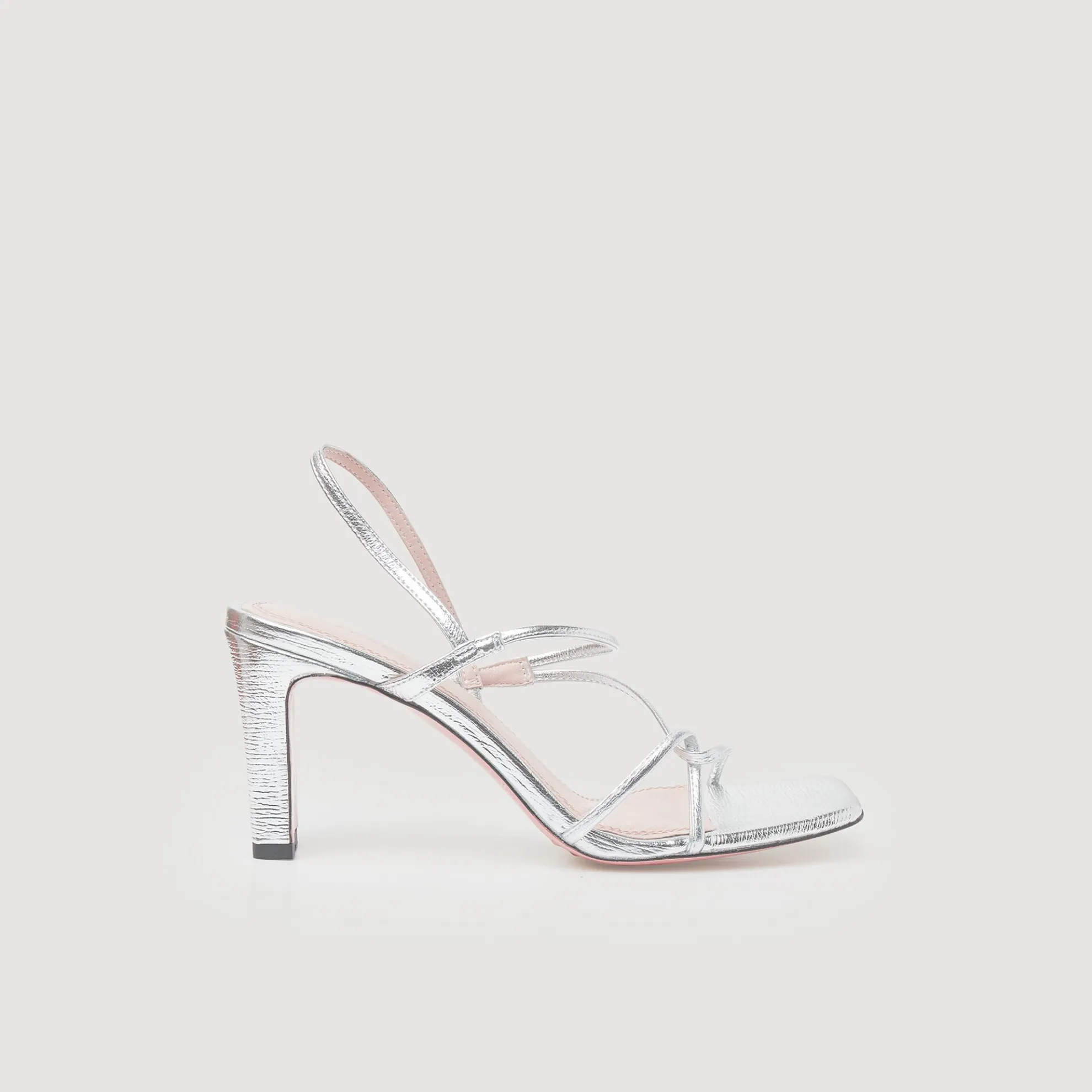 Metallic Leren Sandalen